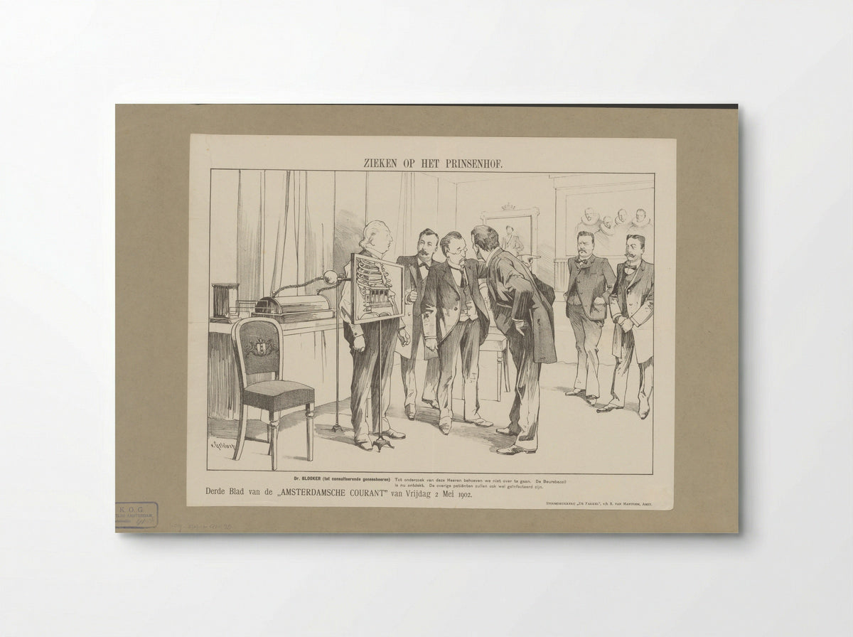 Zieken op het Prinsenhof - Jan Geldorp - Poster