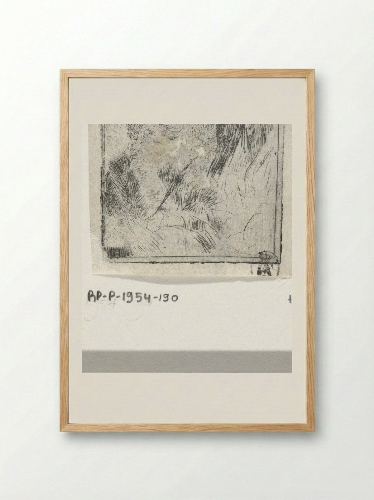 Zittende Oosterling met palmtak in de linkerhand - Pieter Rottermondt - Framed Print Wood