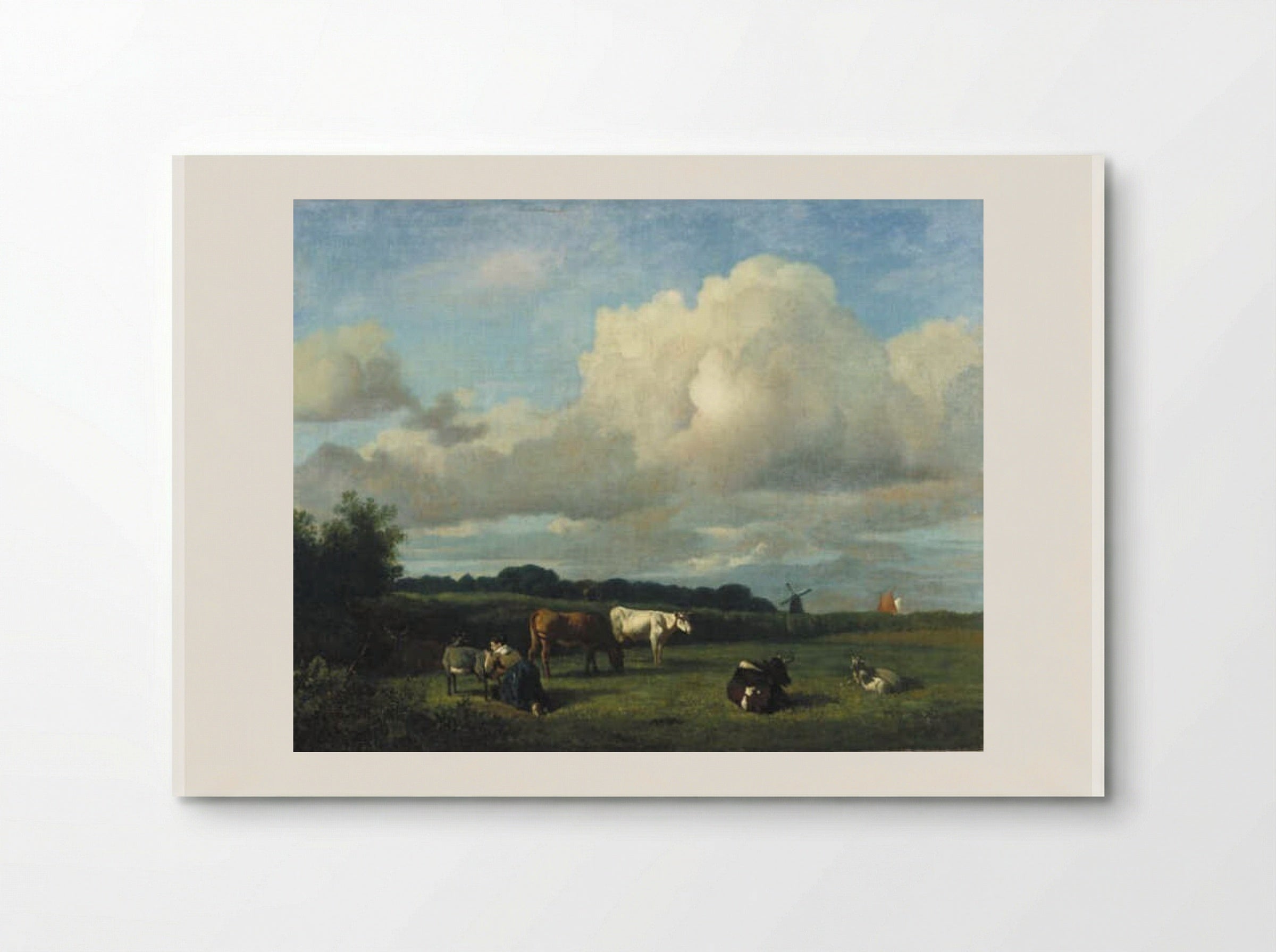 Zittende man aan de voet van een boom - Wouter Johannes van Troostwijk - Poster
