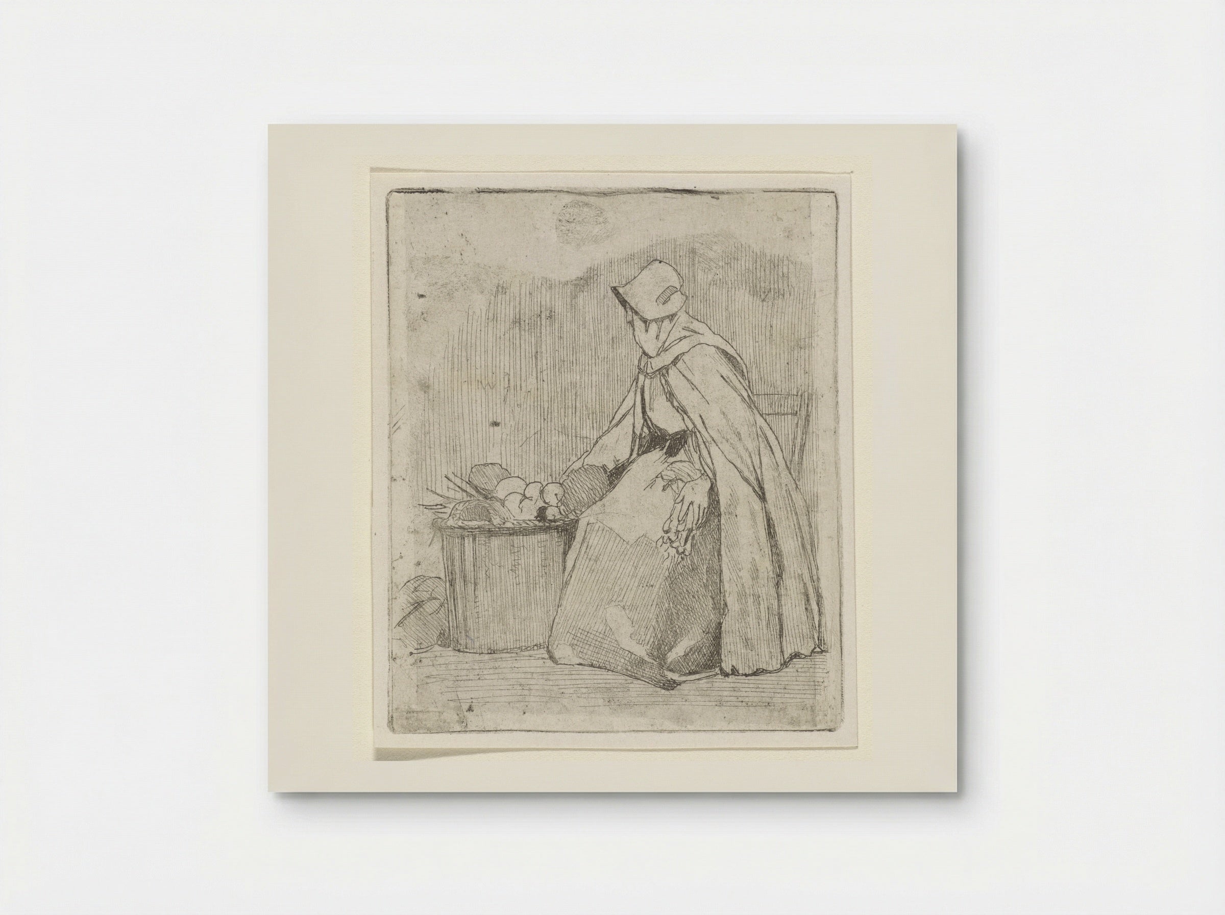 Zittende marktvrouw (Seated Market Woman) - Jan Weissenbruch - Poster