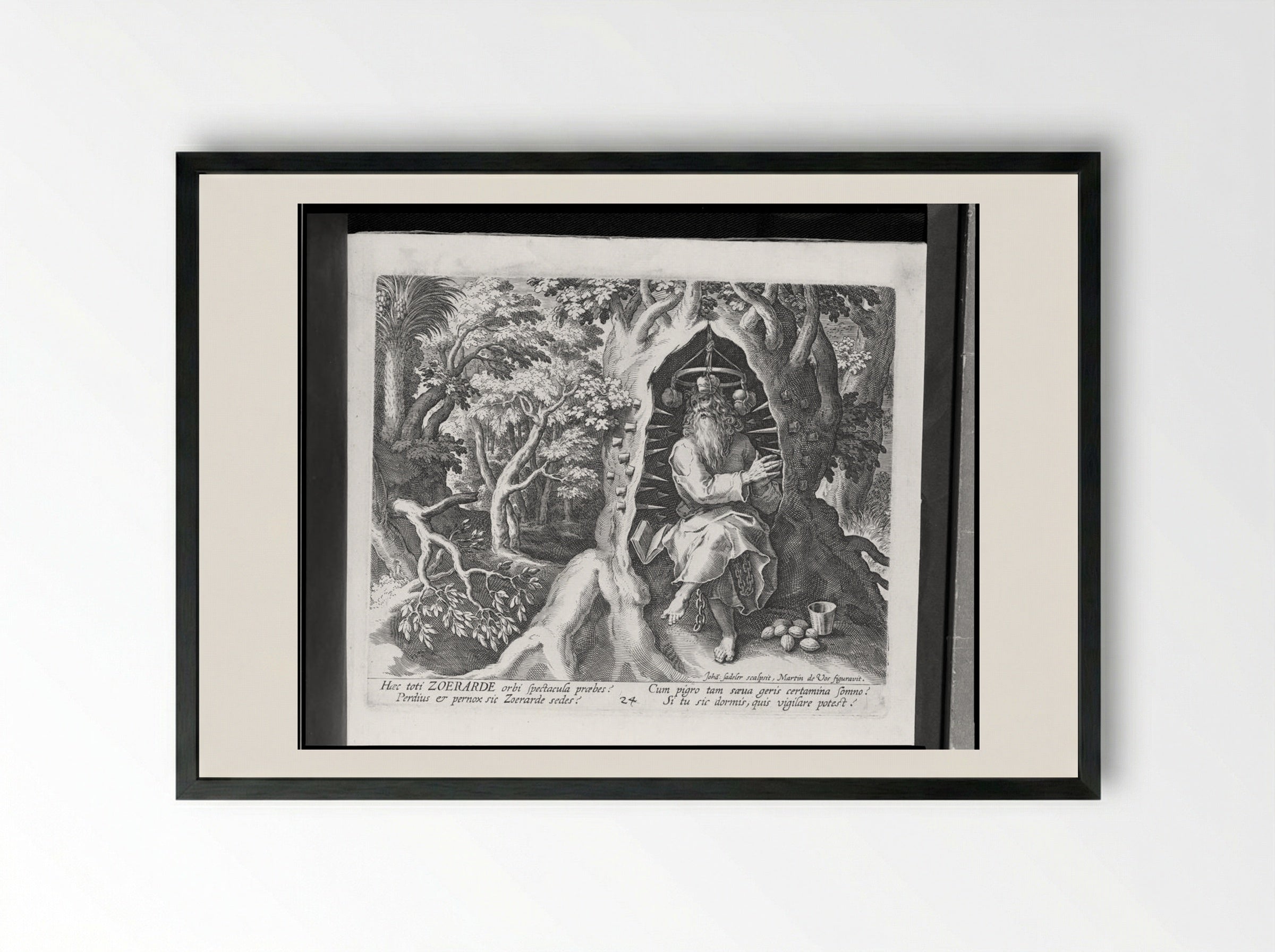 Zoerarde - Johann Sadeler I - Framed Print Black
