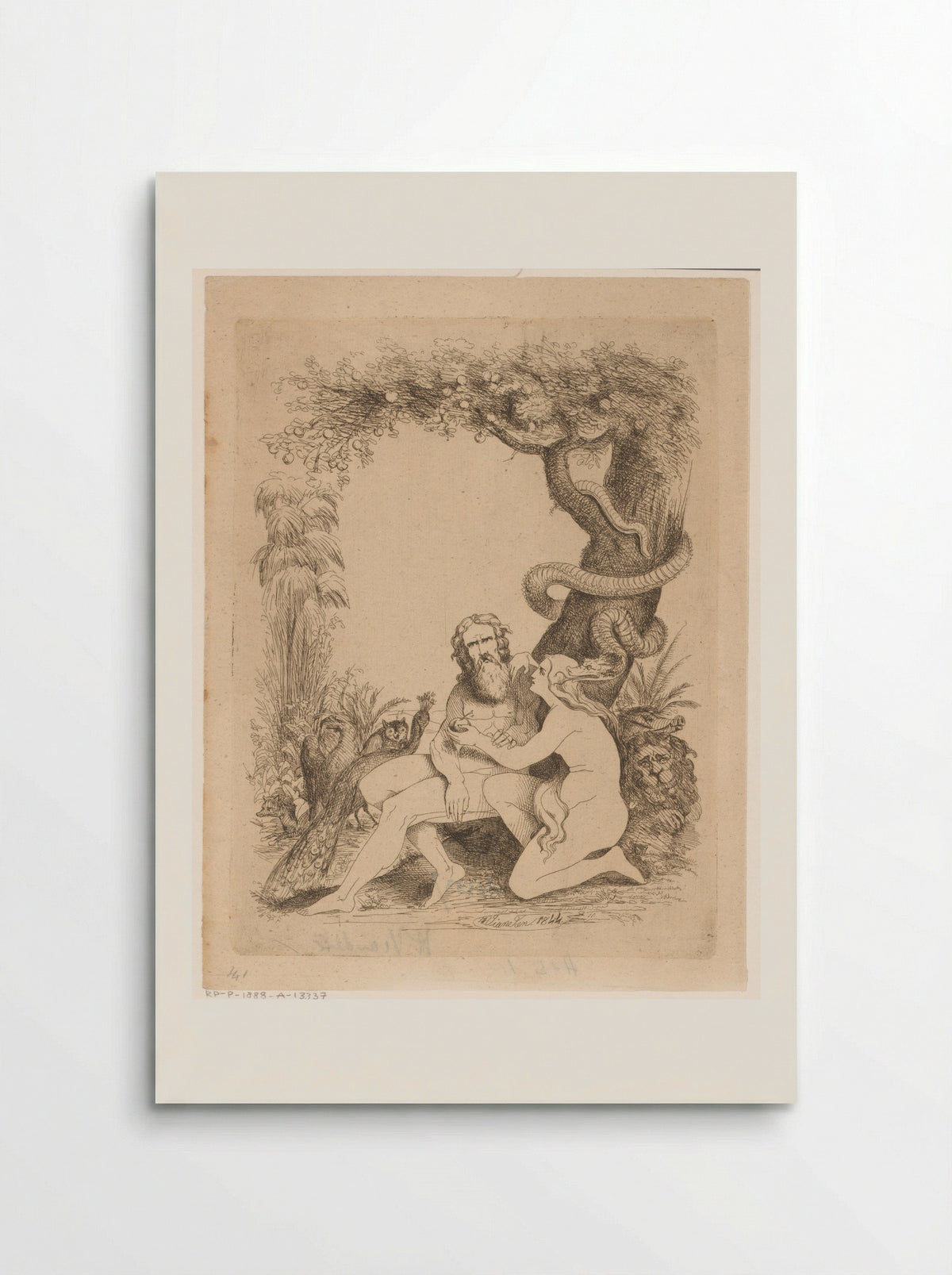 Zondeval - Franciscus Andreas Durlet - Poster