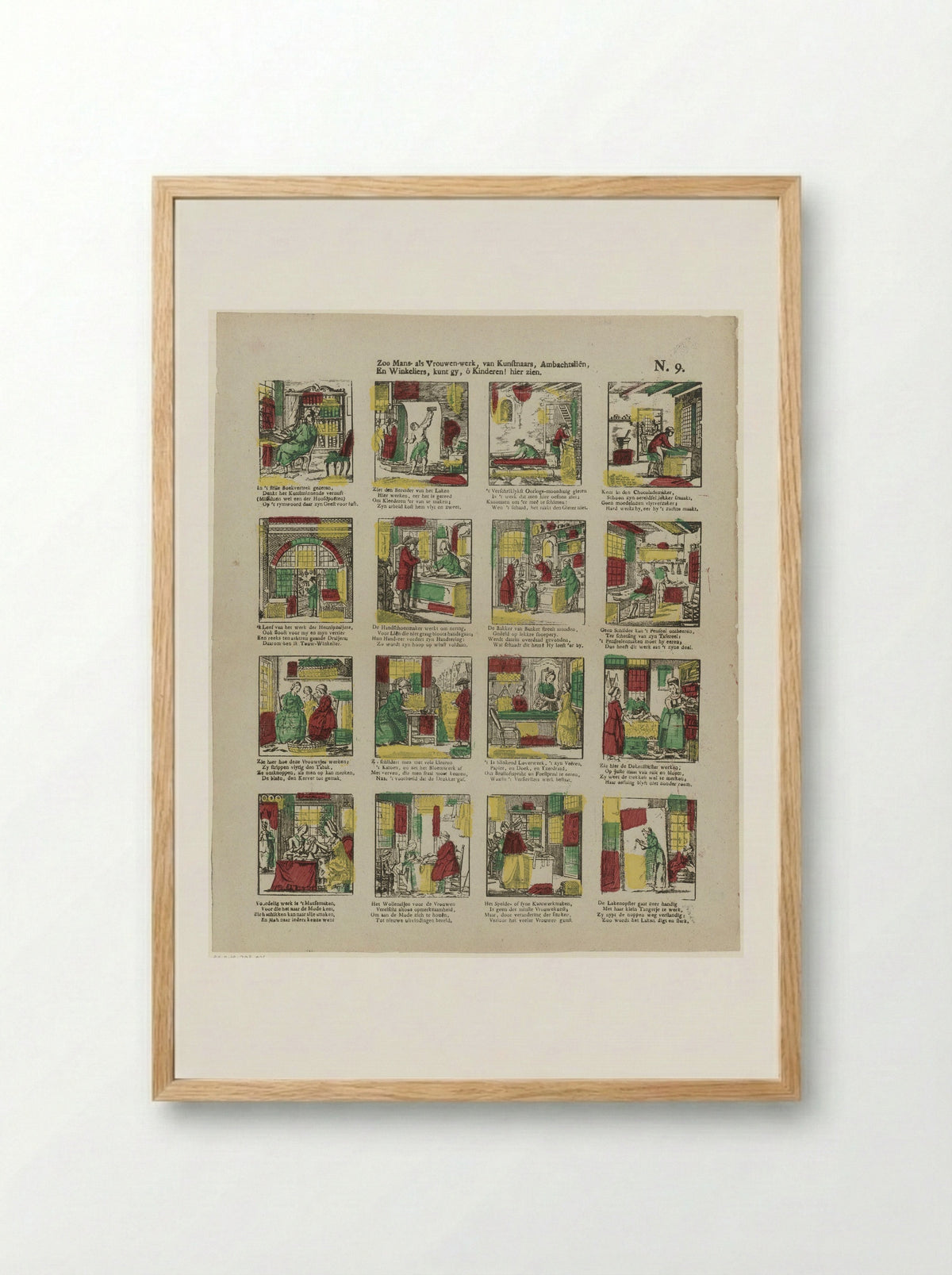 Zoo mans als vrouwen-werk - Glenisson & Zonen - Framed Print Wood