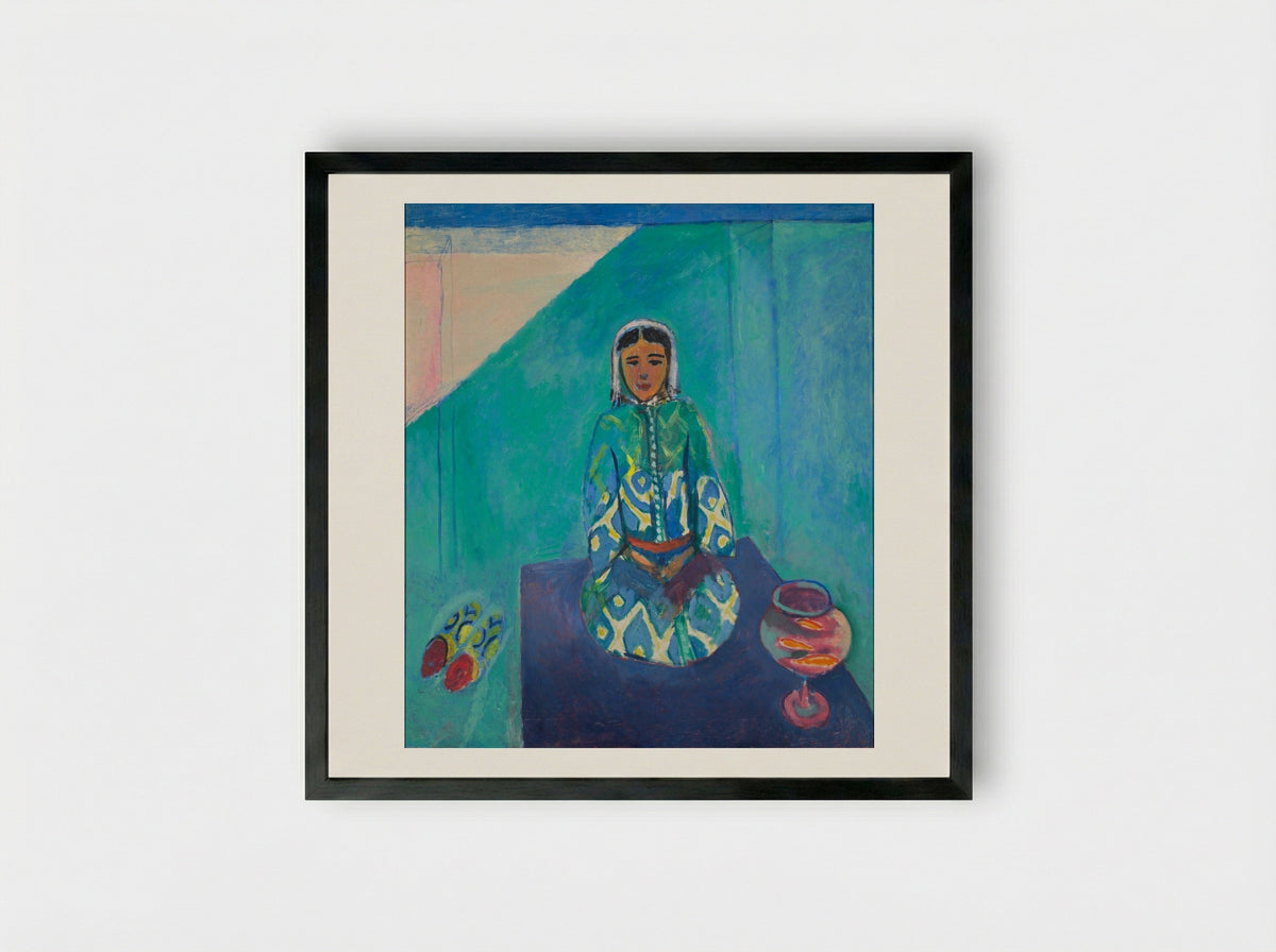 Zorah on the Terrace - Henri Matisse - Framed Print Black