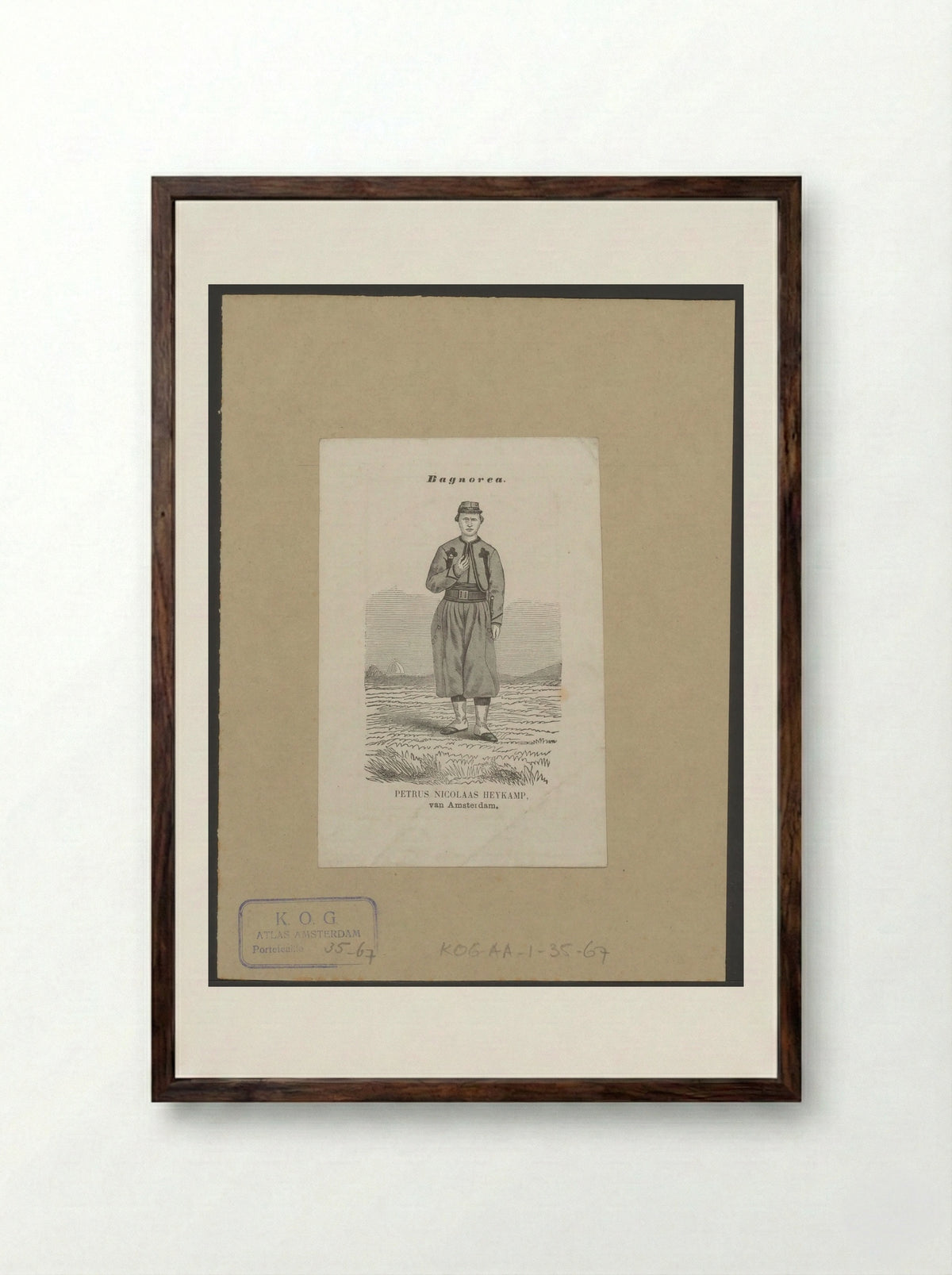 Zouave Petrus Nicolaas Heykamp - Anonymous - Framed Print Dark Wood