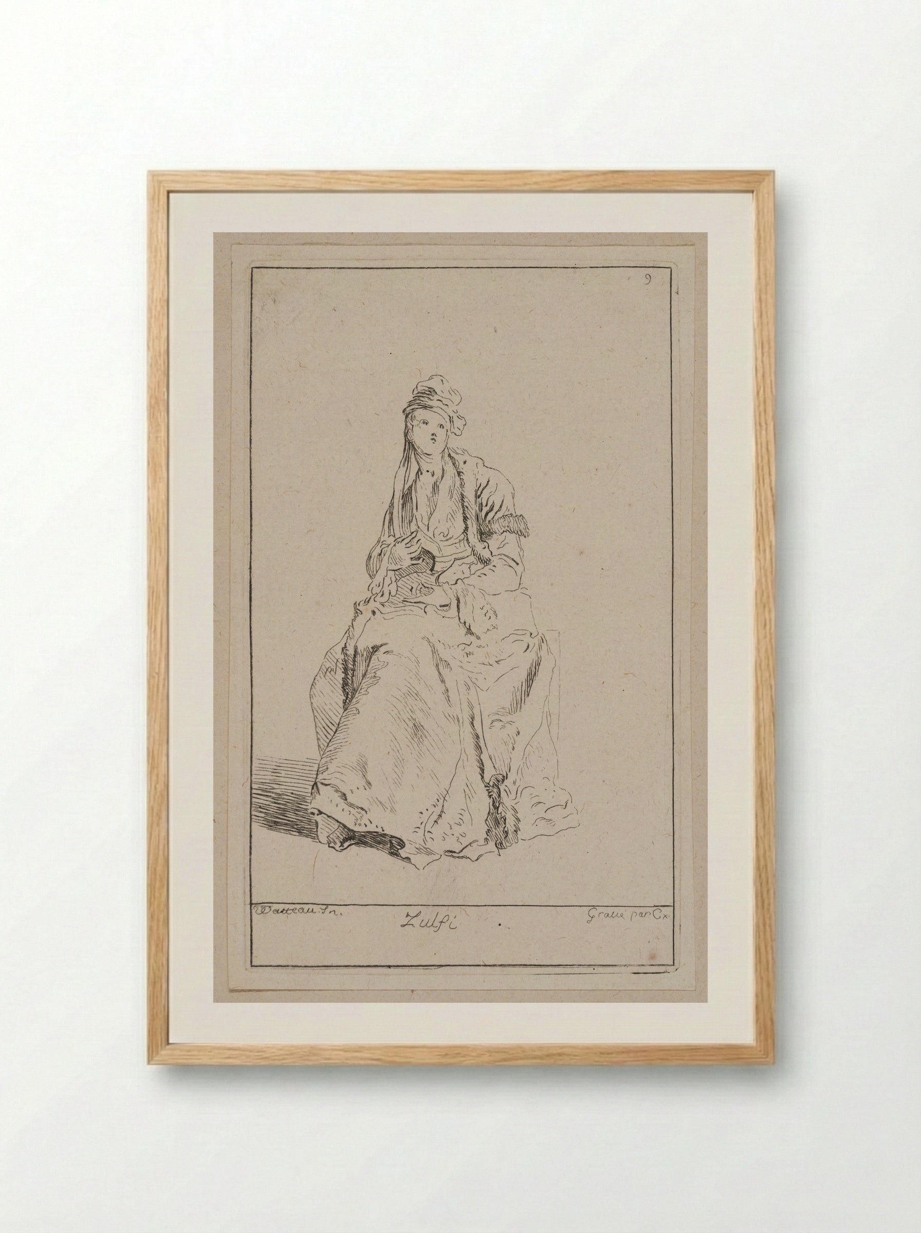 Zulfi - Anne Claude Philippe de Thubières, comte de Caylus - Framed Print Wood