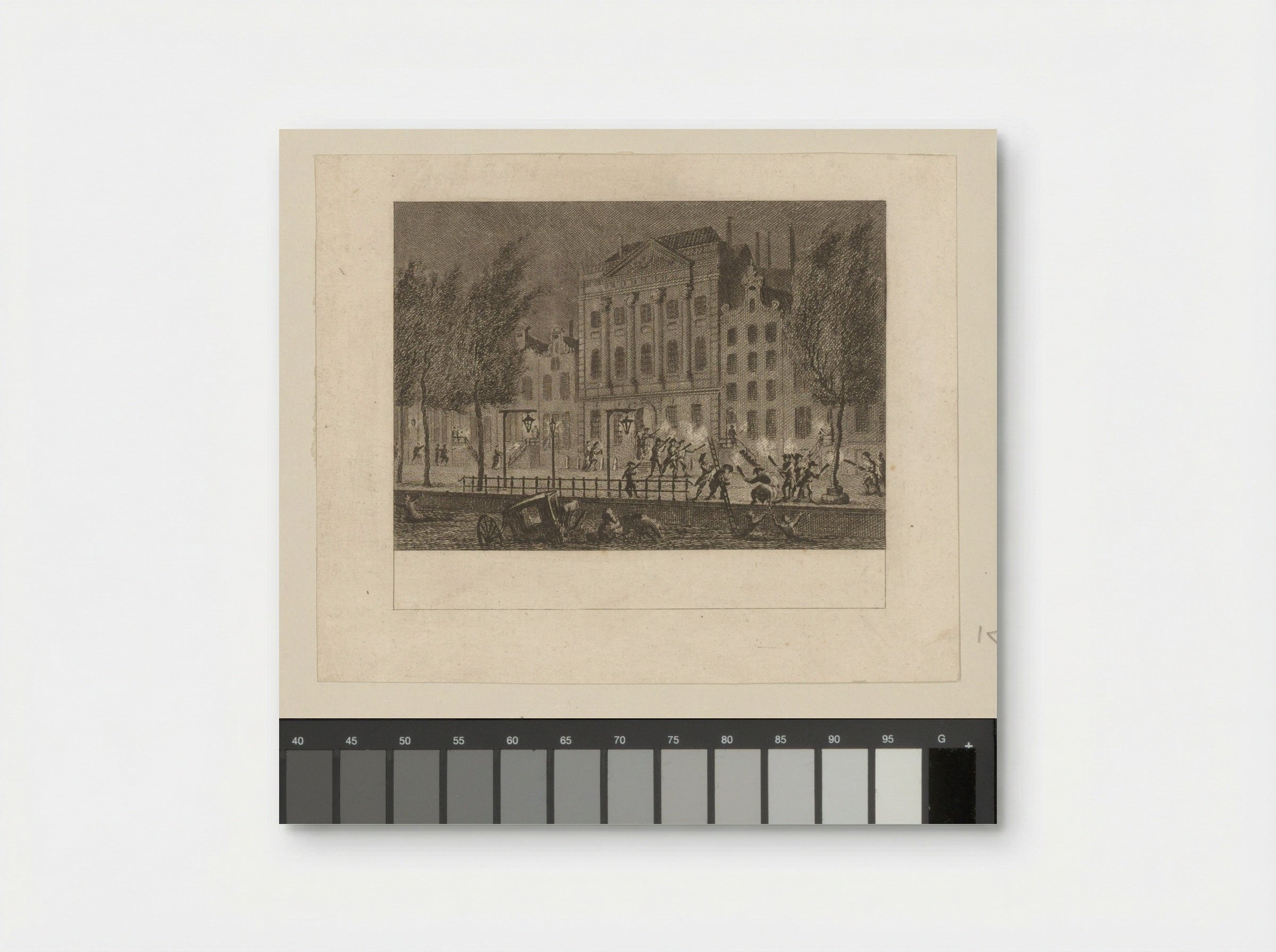 Zware mist te Amsterdam - Cornelis Brouwer - Poster