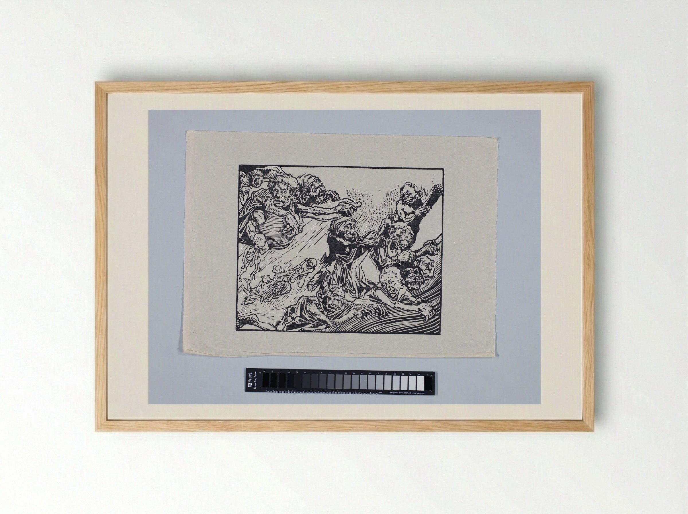 Zwevende fantasiewezens - Johannes Josephus Aarts - Framed Print Wood