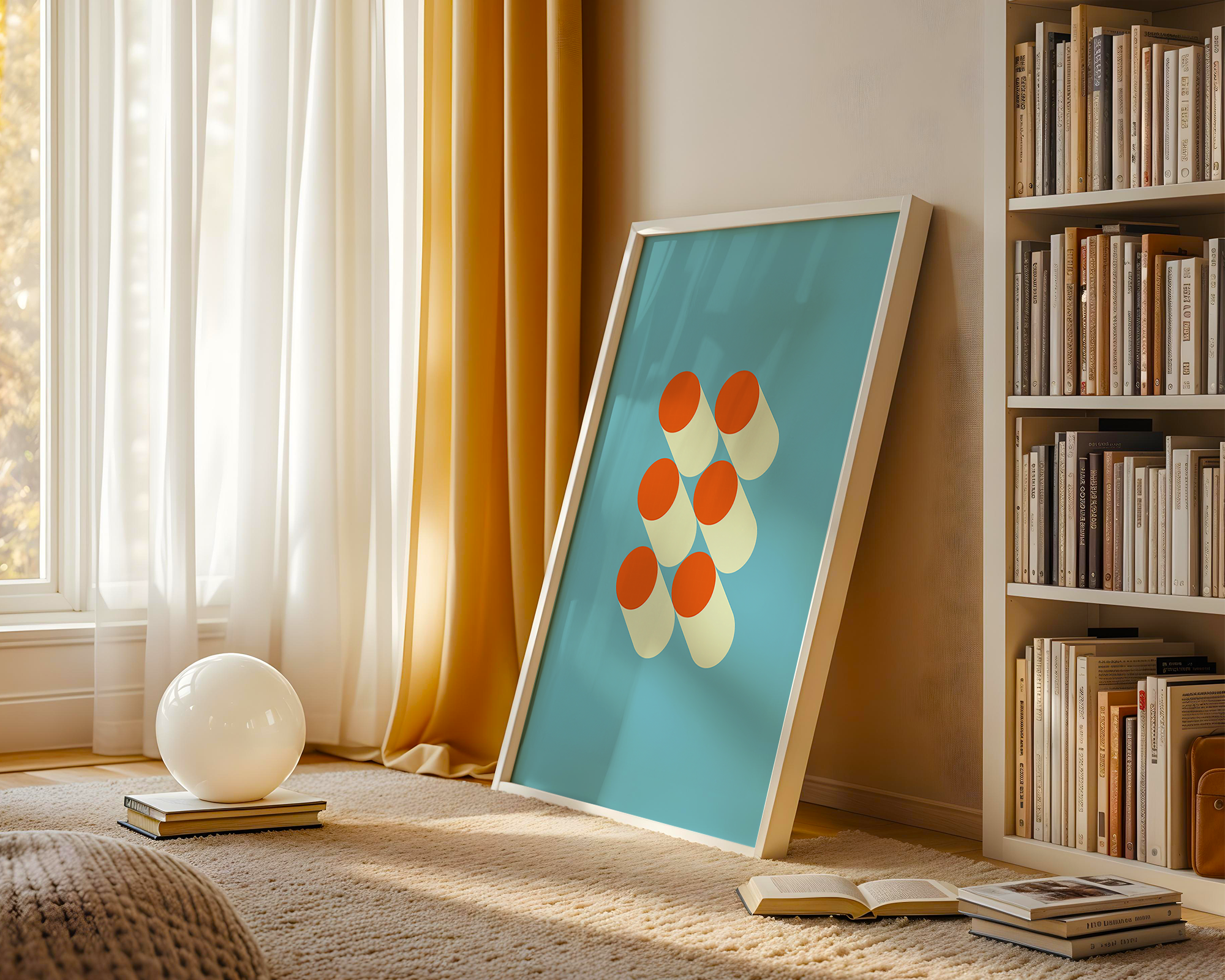 bauhaus-grid-shadows-modernist-art-print mockup