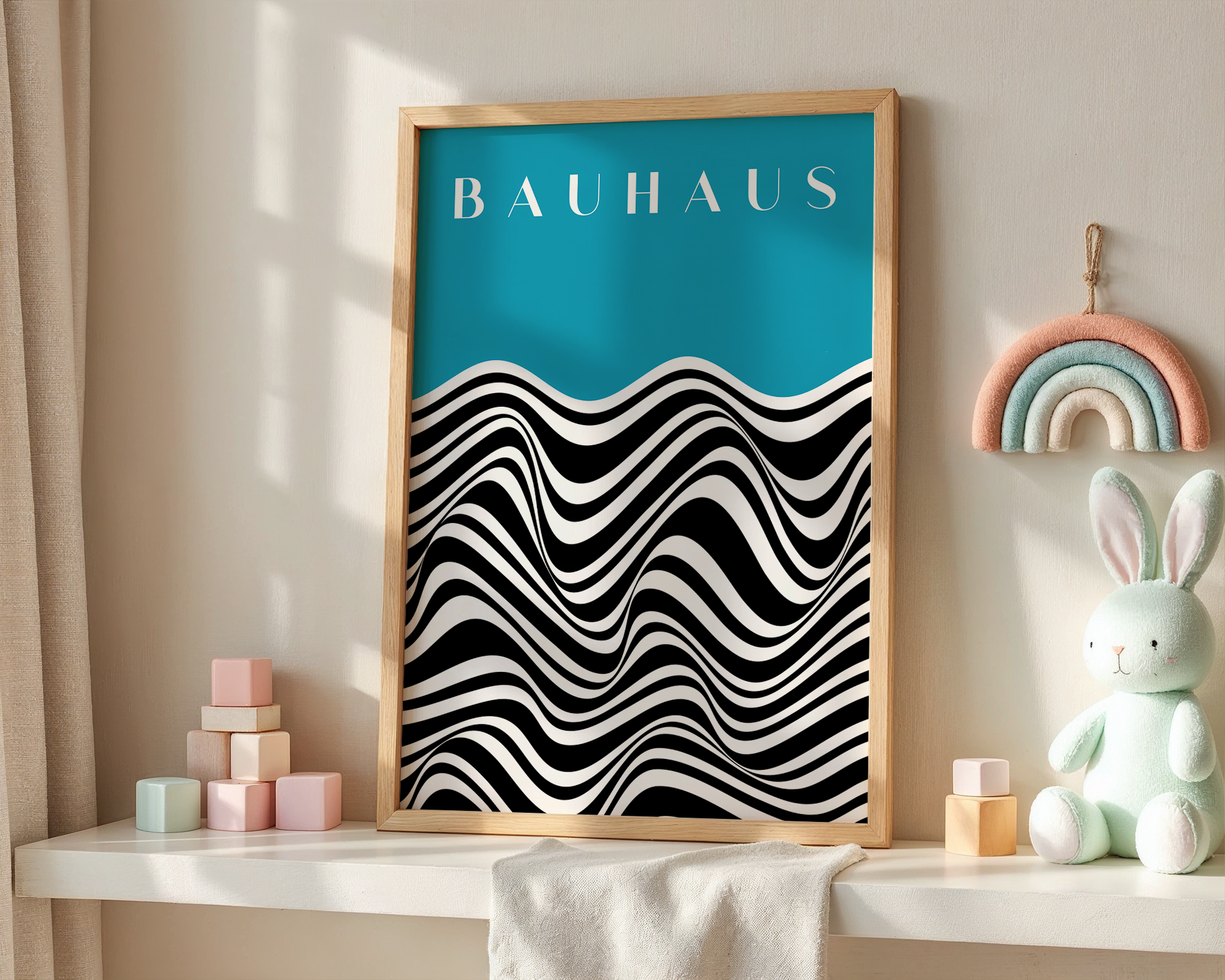 bauhaus-waves-on-cyan mockup