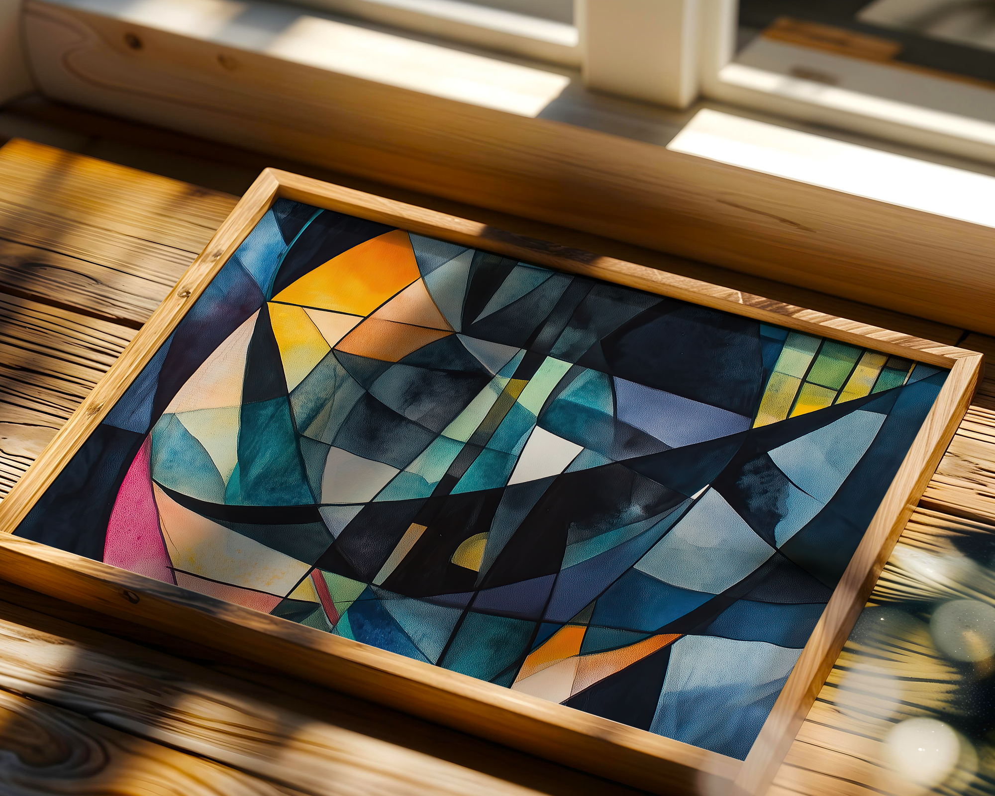 cathedral-light-abstract-geometric-stained-glass-composition mockup