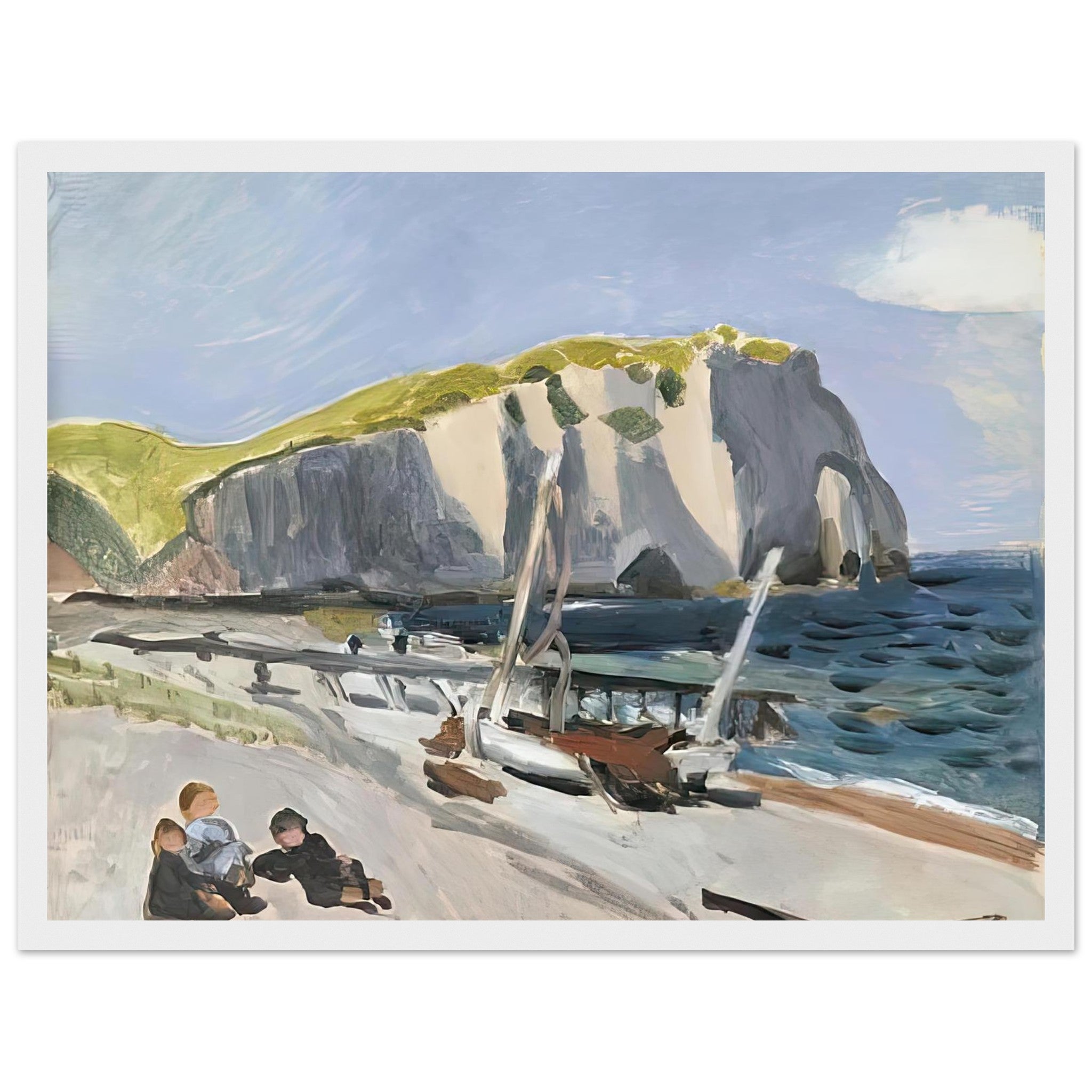 Falaises d’Aval by Henri Matisse – Fauvist Coastal Cliff Scene Print