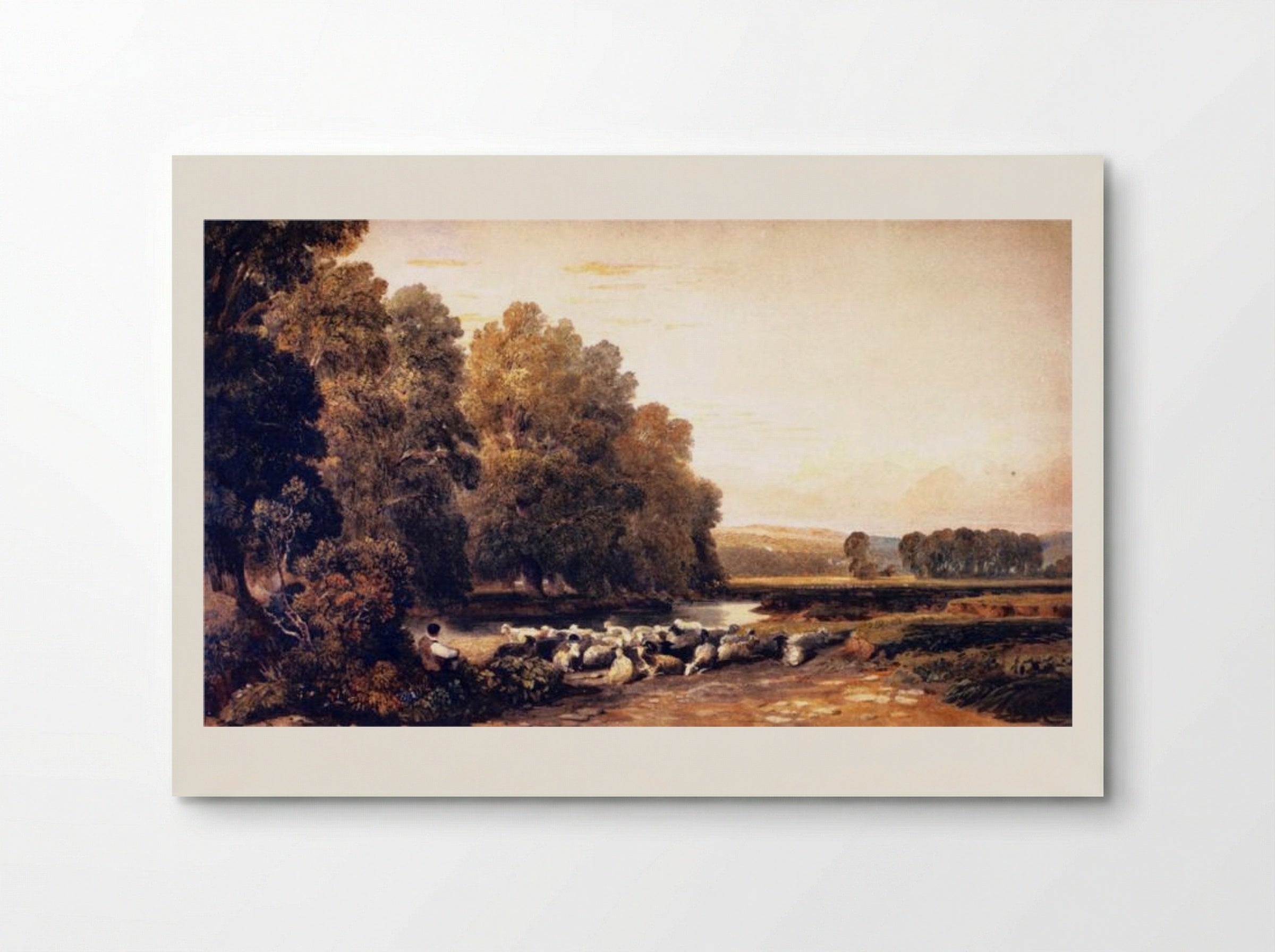 Lugg Meadows, near Hereford - David Cox - Poster
