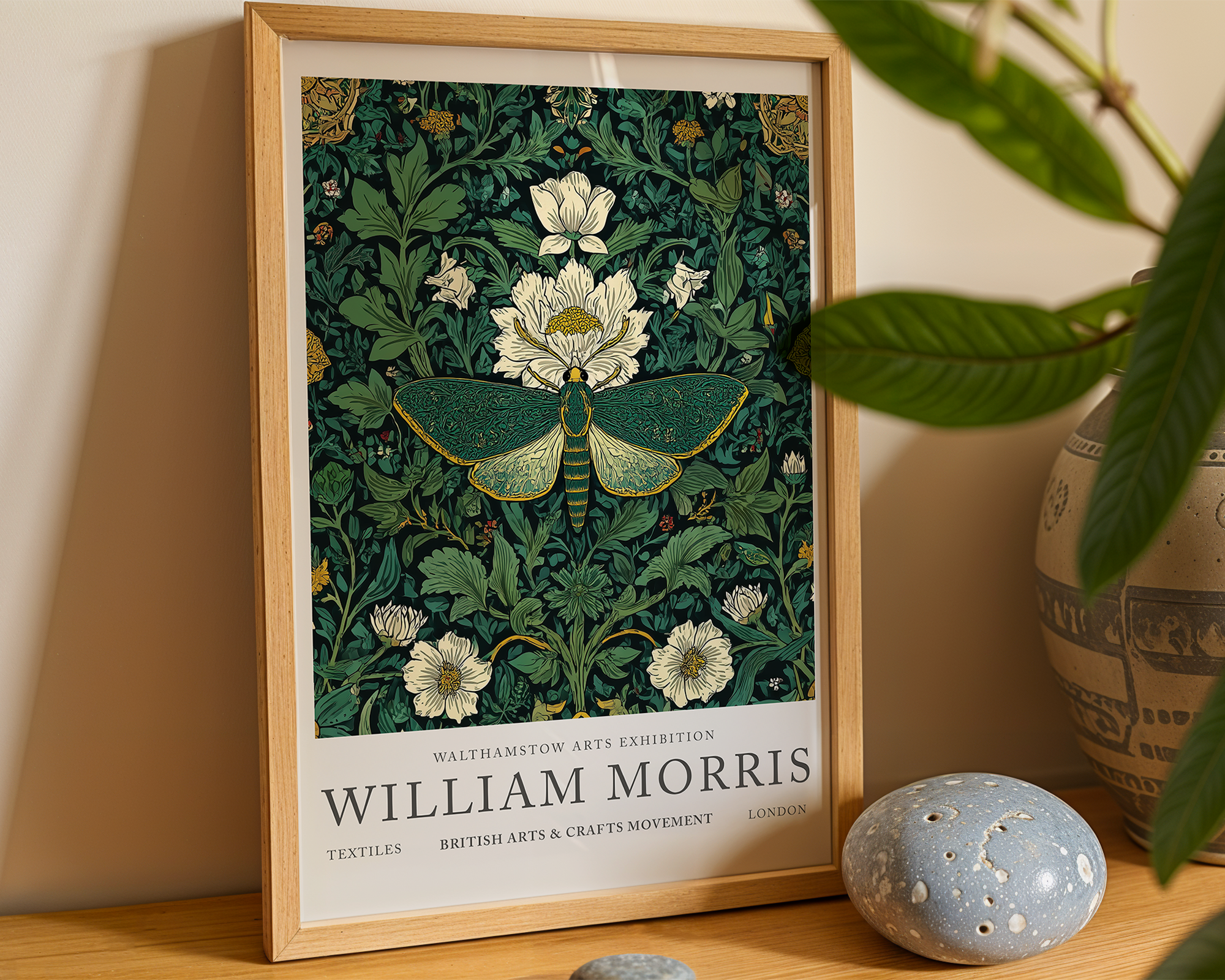 emerald-moth-garden-william-morris mockup