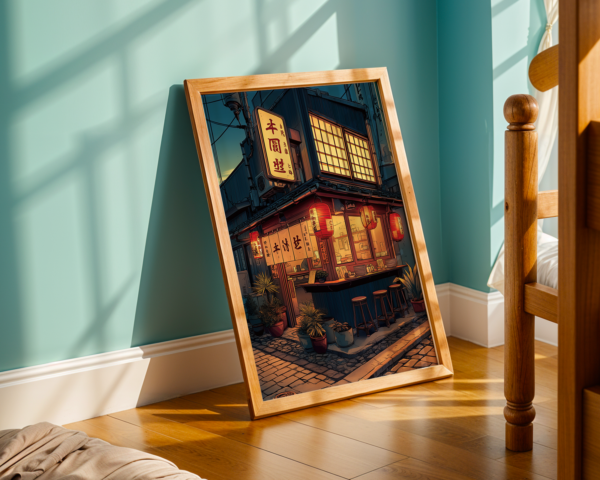 evening-at-the-tofu-bar-a-tokyo-corner-shop-glow mockup