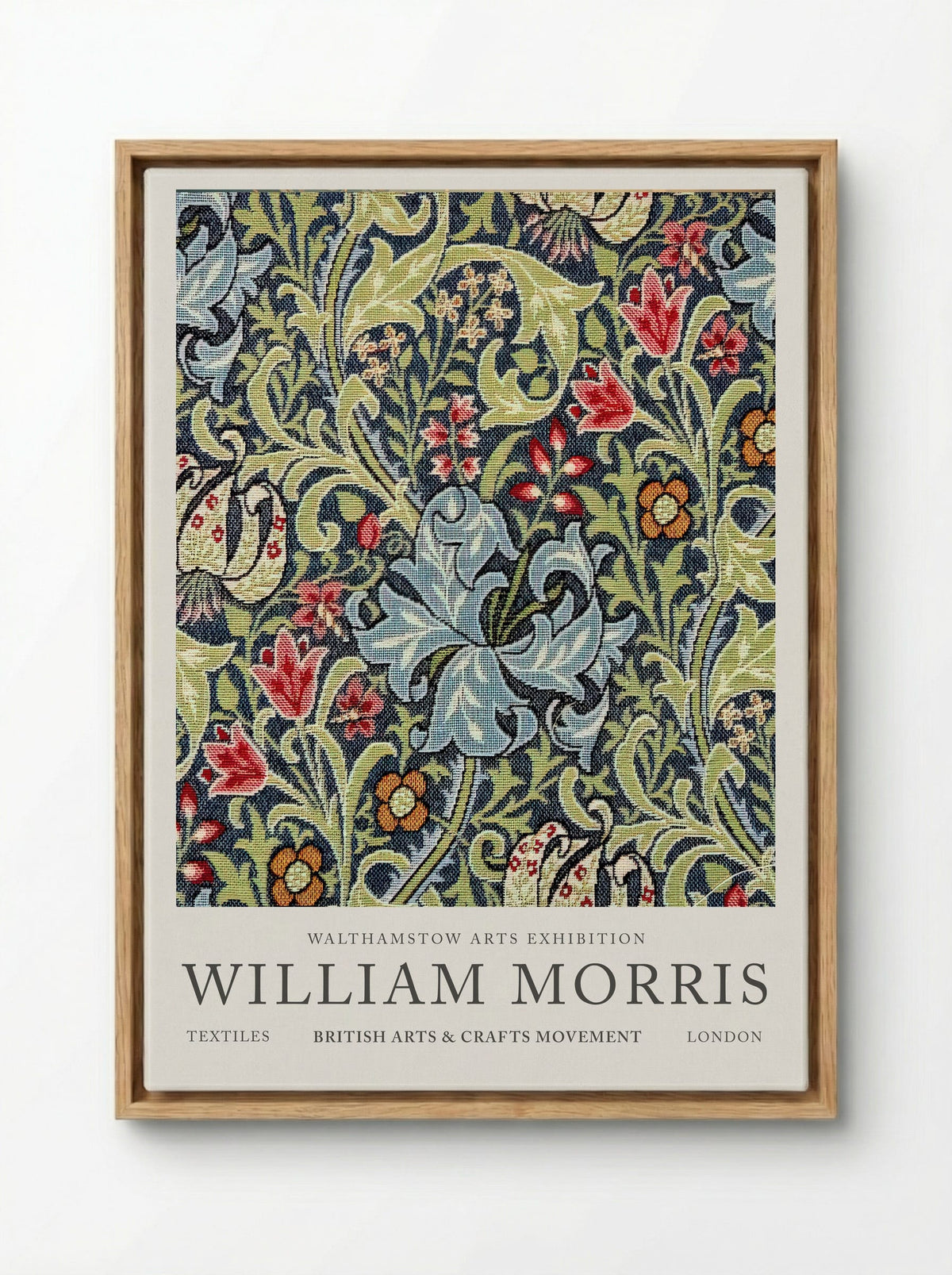 Golden Damask Tapestry - William Morris - Fine Art Print