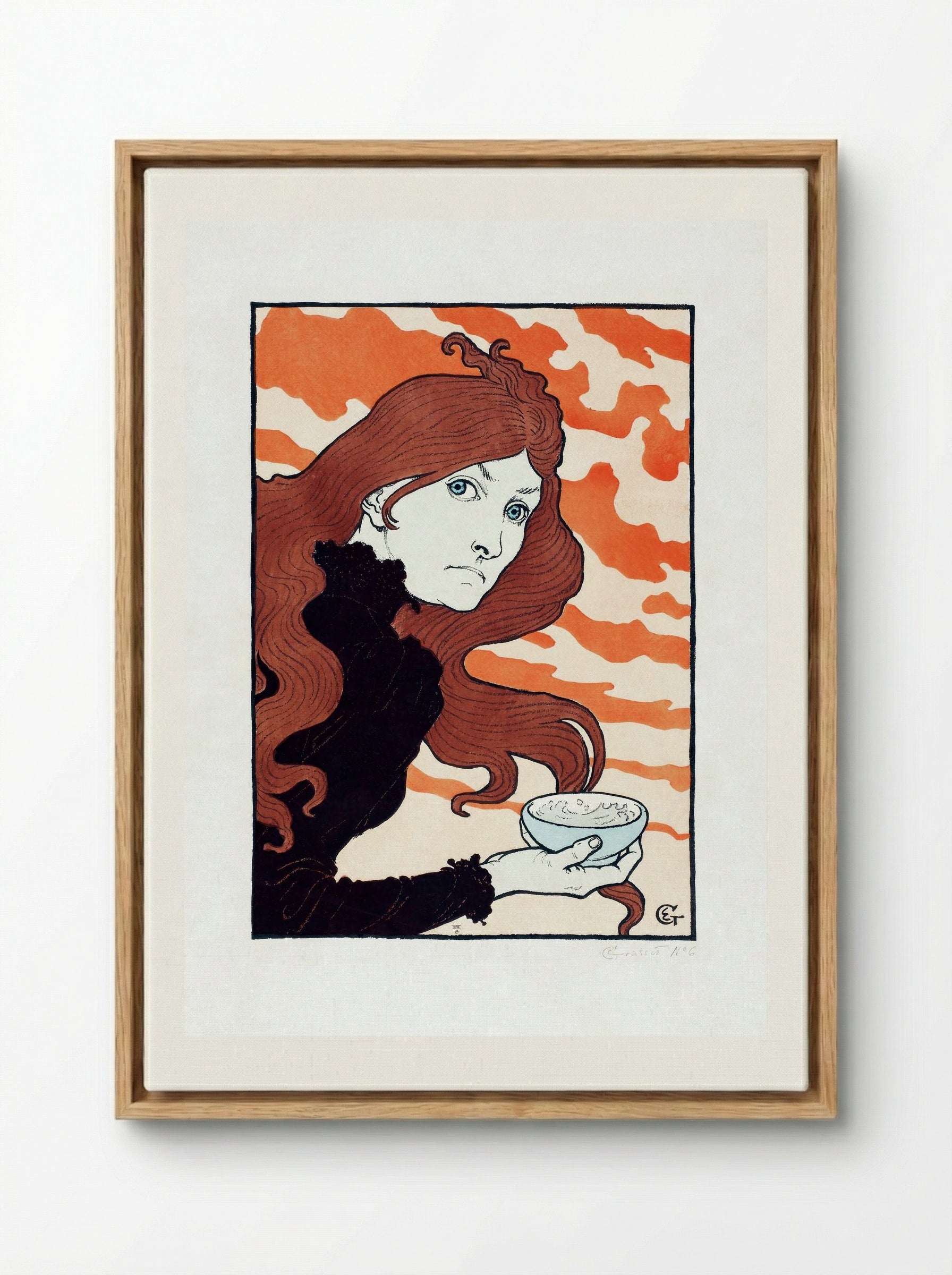 Vitrioleuse (The Acid Thrower) - Eugène Grasset - Framed Canvas Wood