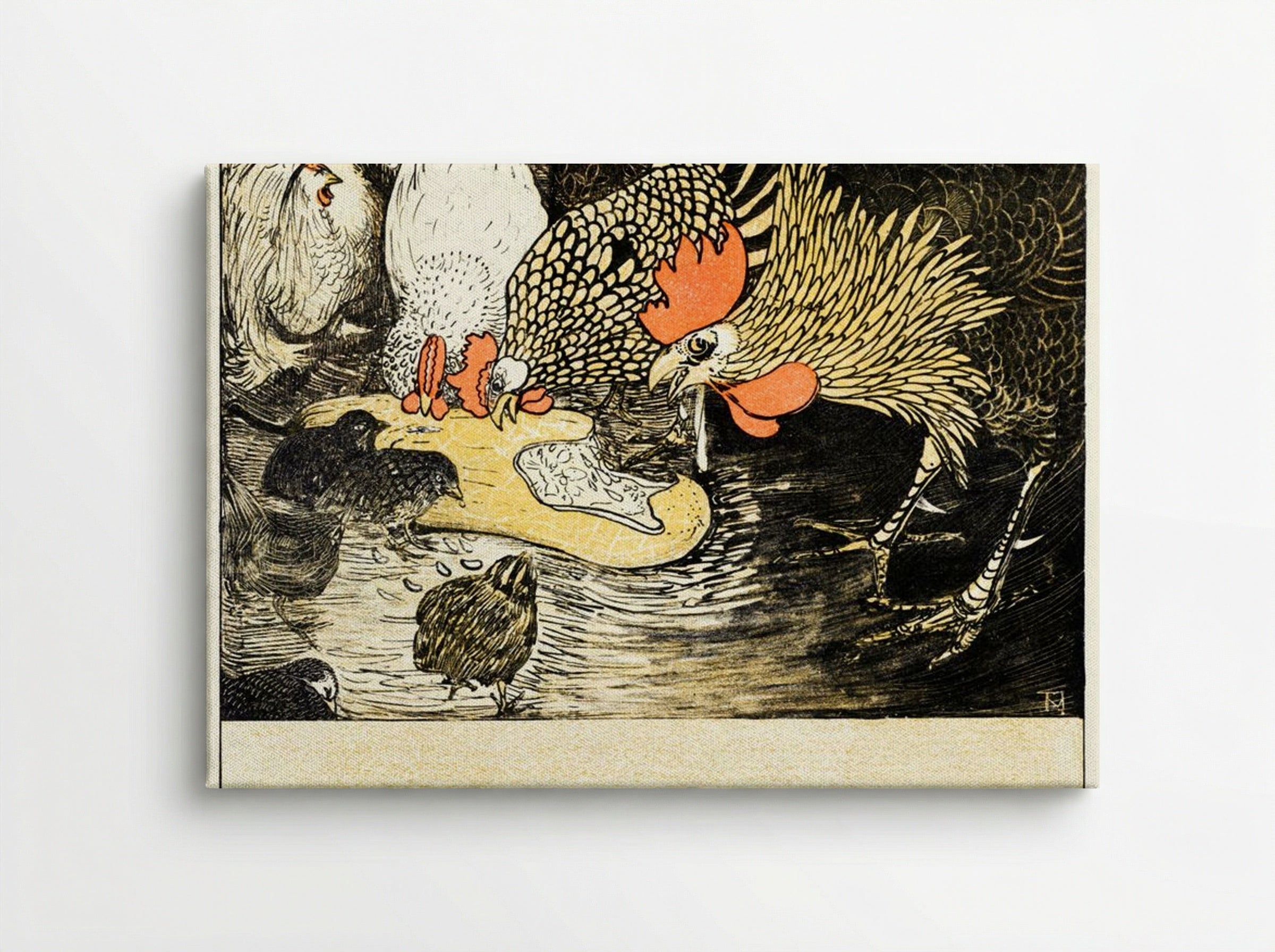 Hen and Chicks - Theo van Hoytema - Canvas