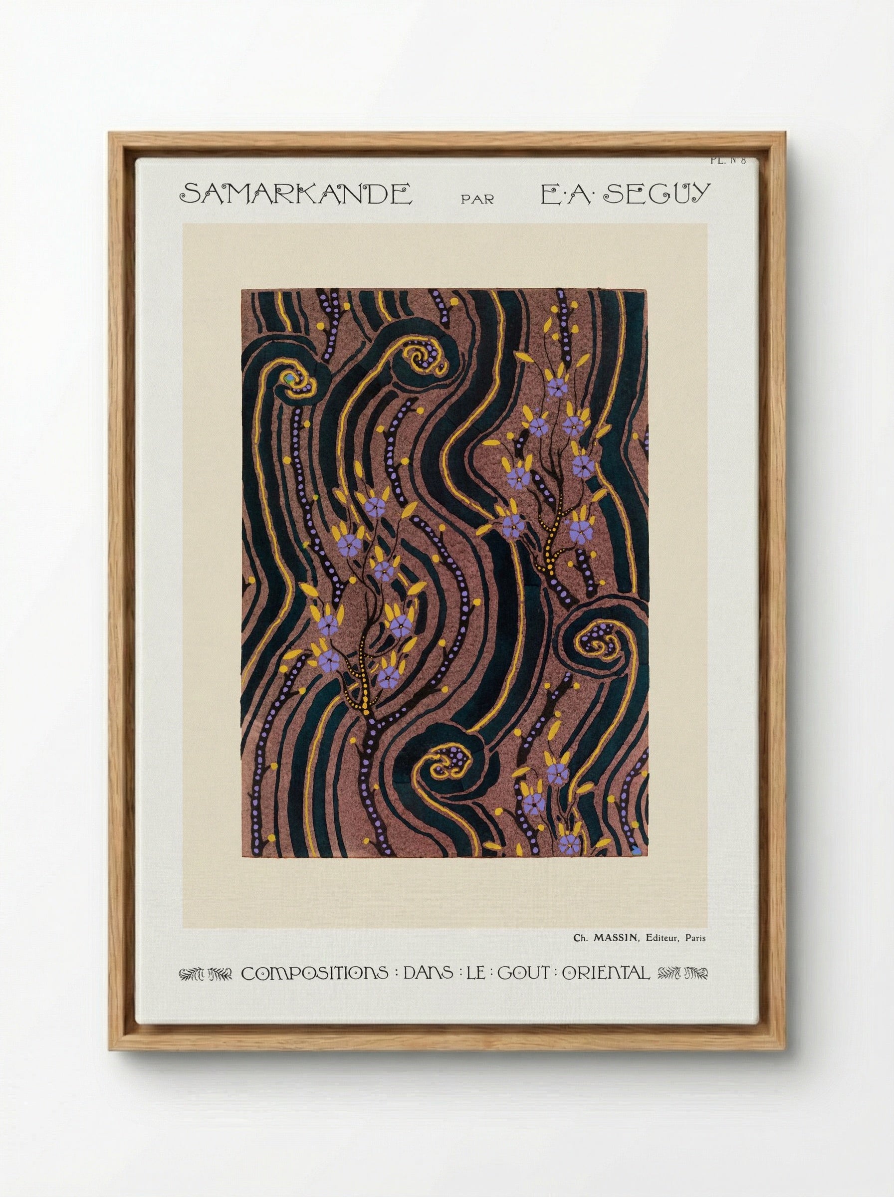 Samarkande (Plate 8, Compositions in the Oriental Style) - Émile-Allain Séguy - Framed Canvas Wood