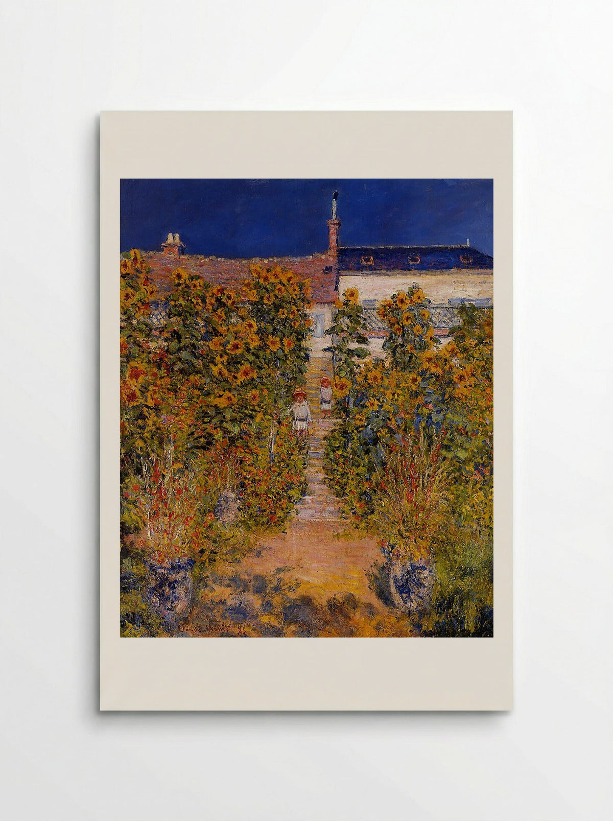 The Artist's Garden at Vétheuil - Claude Monet - Poster