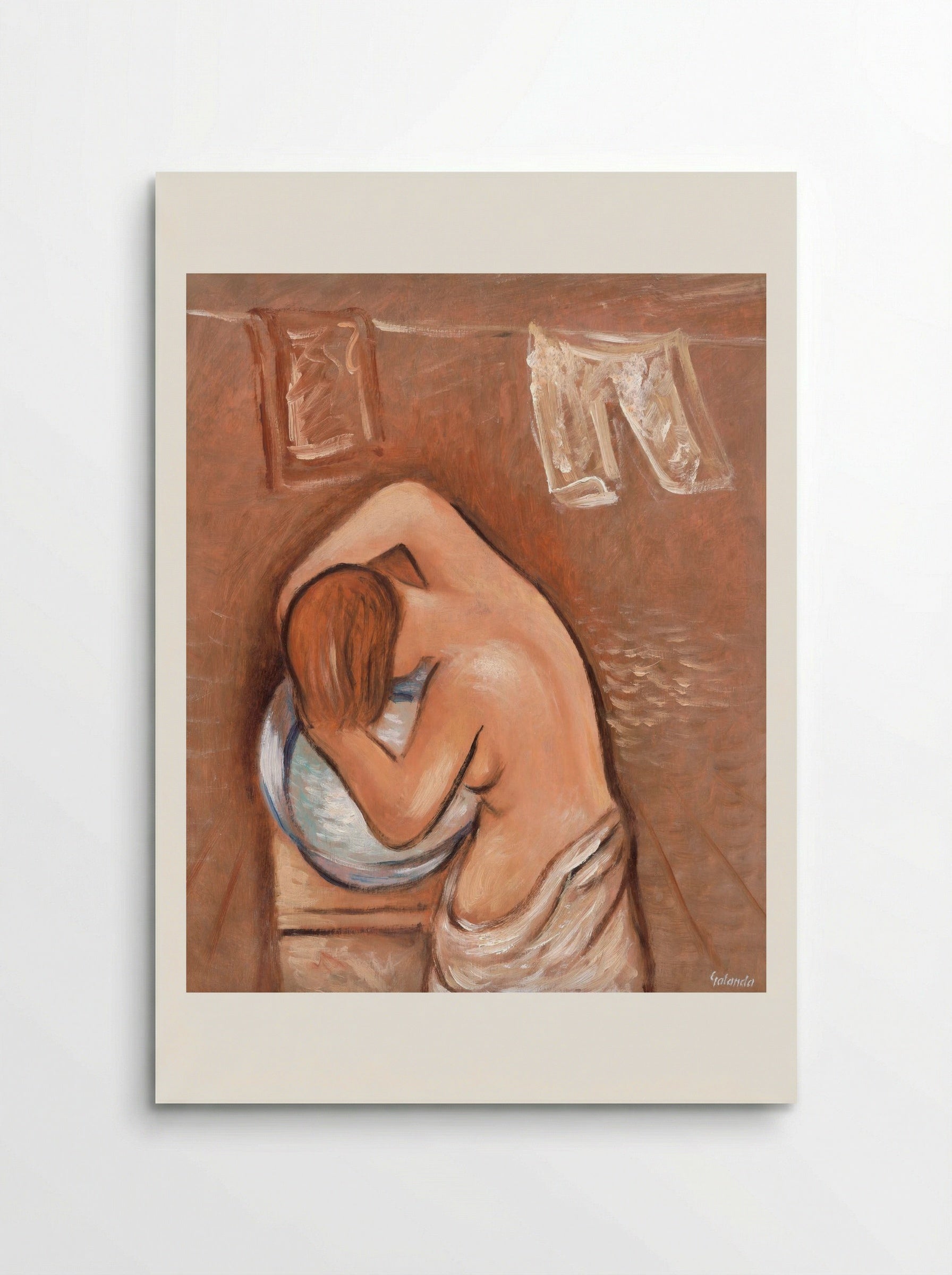 Washing Hair - Mikuláš Galanda - Poster