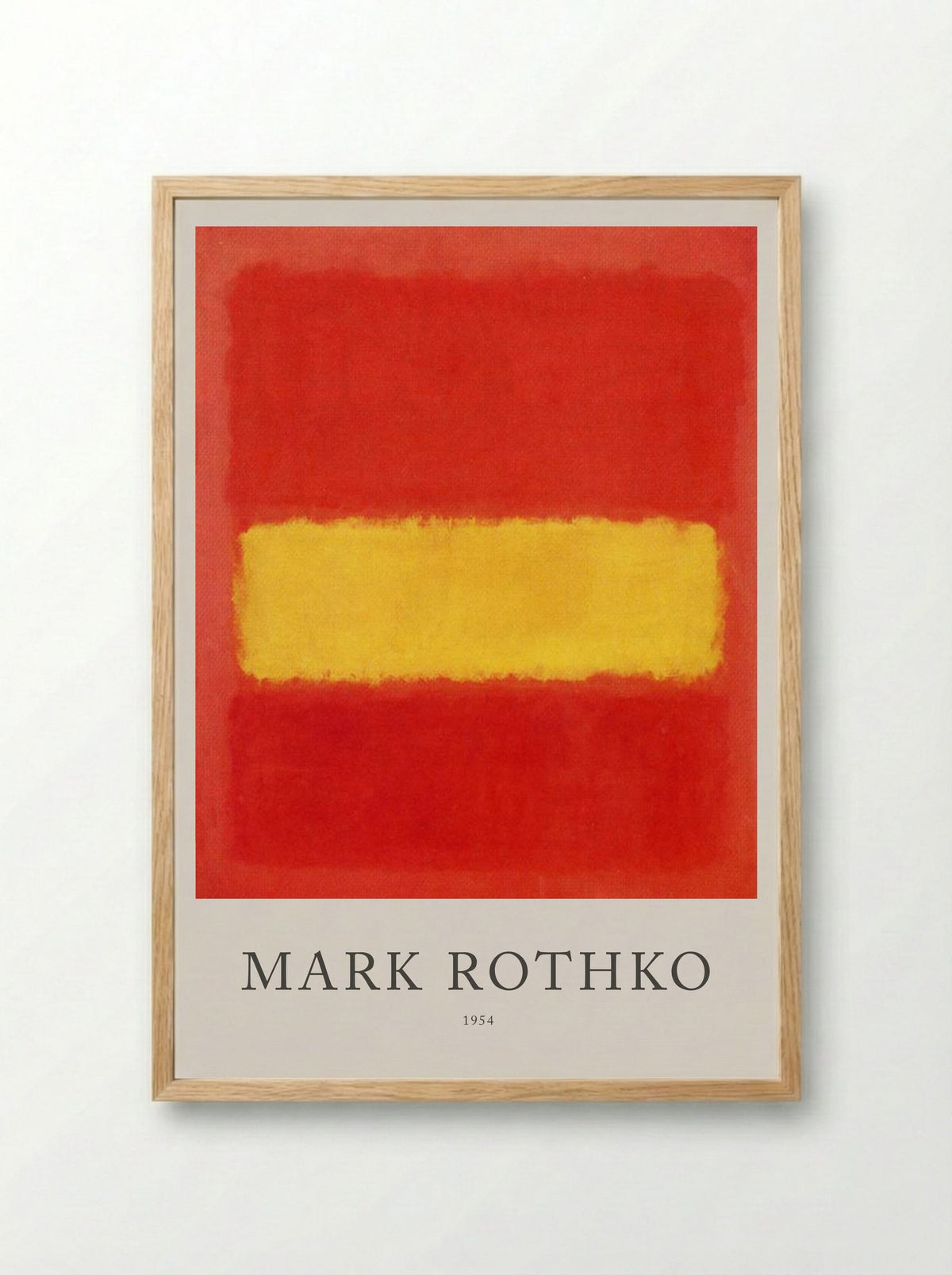 Untitled (Red and Yellow) - Mark Rothko - Framed Print Wood