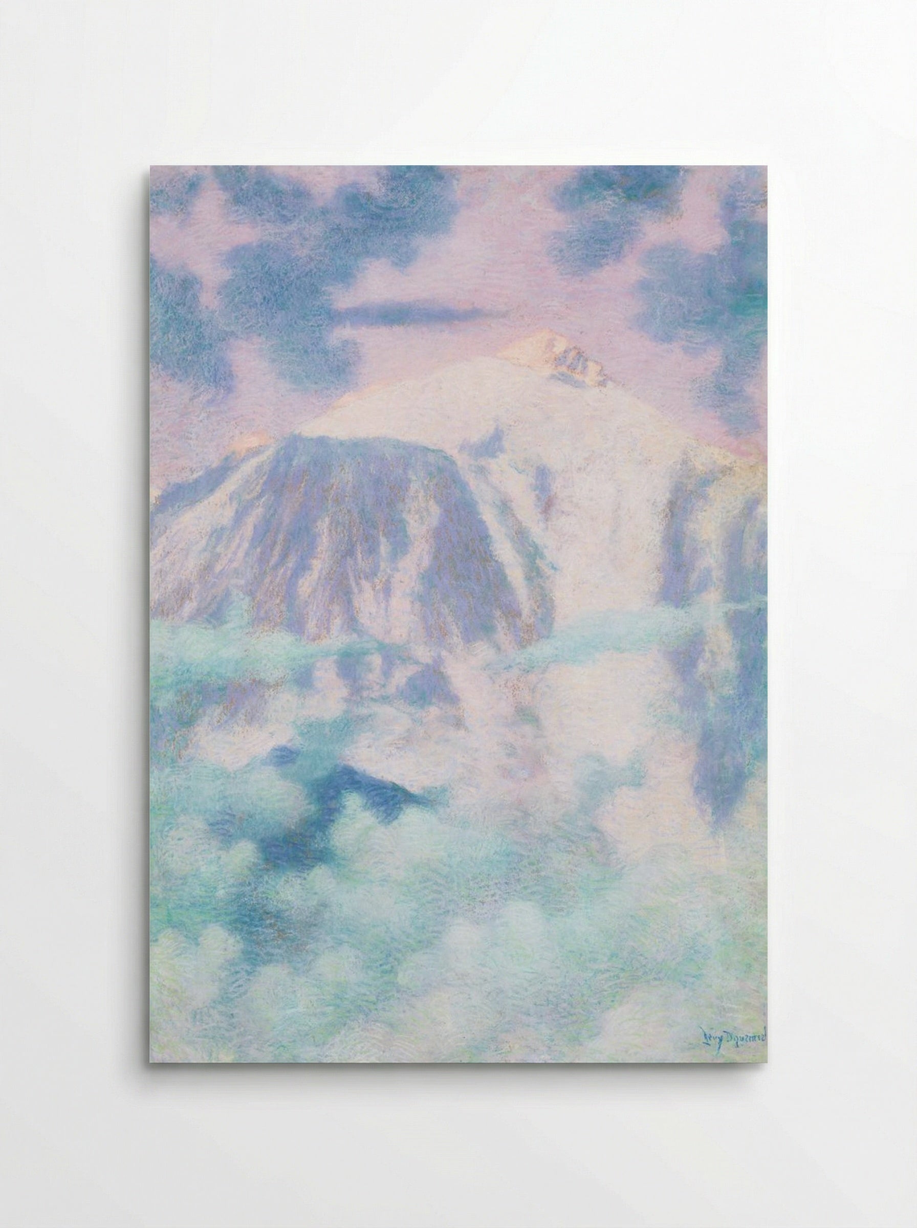 Mountain Peak in Mist - Lévy-Dhurmer - Poster