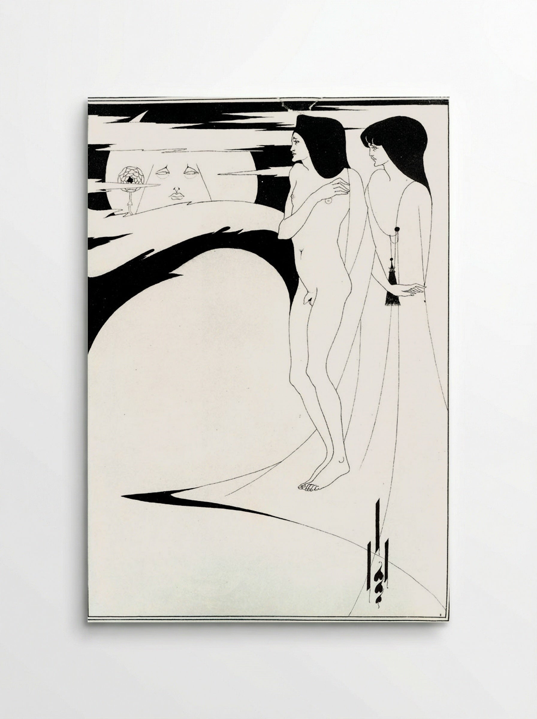 The Woman in the Moon - Aubrey Beardsley - Poster