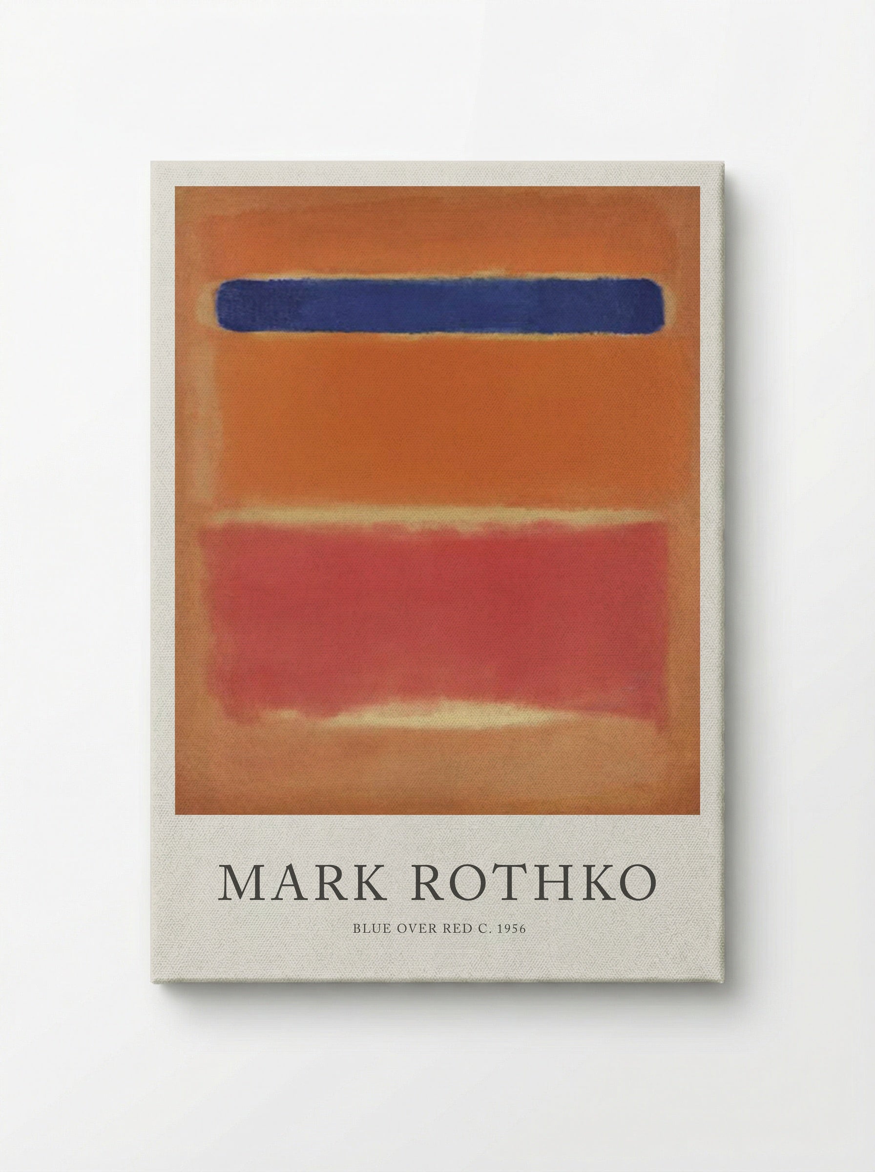 Blue Over Red - Mark Rothko - Canvas