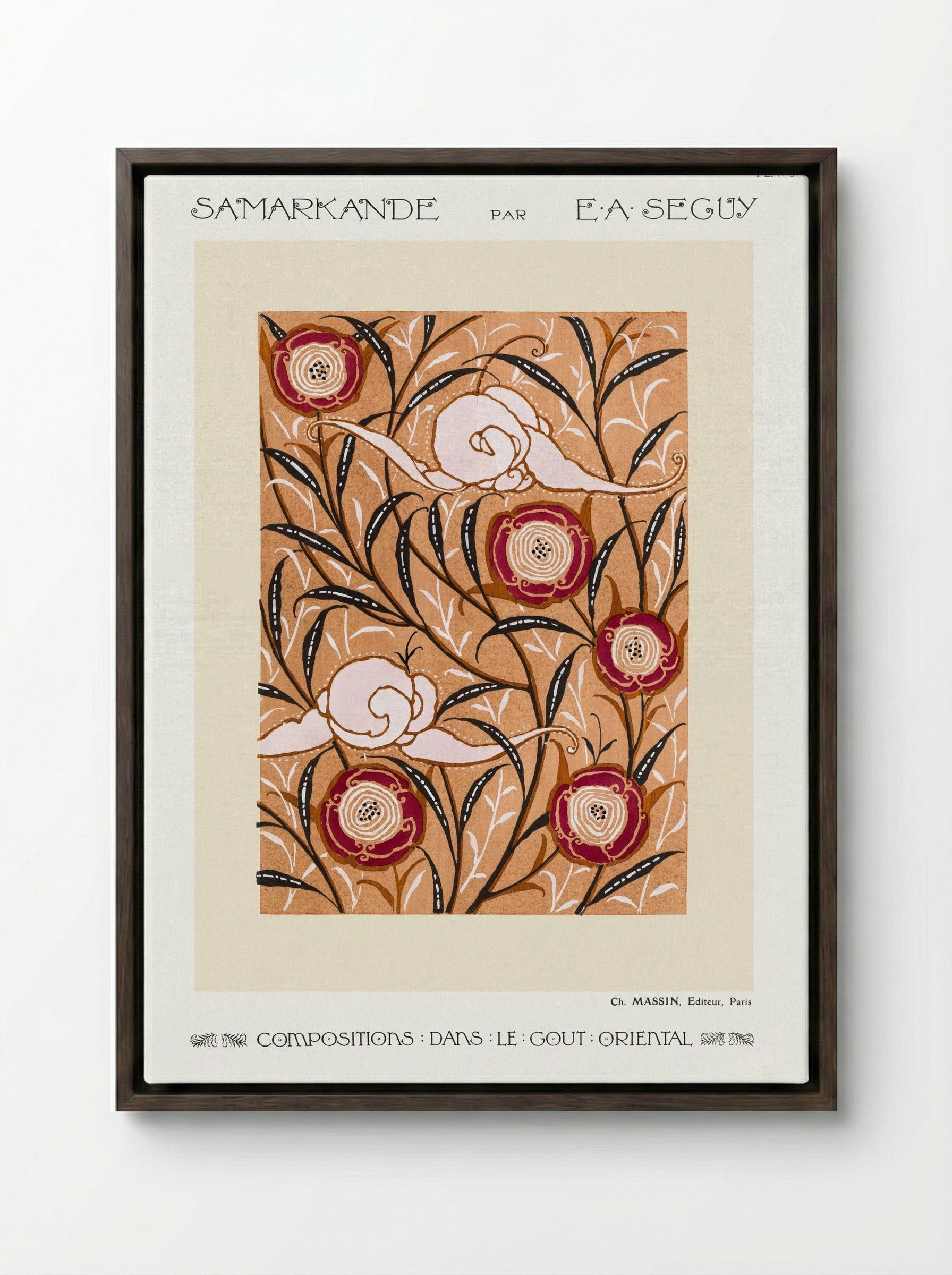 Samarkande, Plate No. 6 - Émile-Allain Séguy - Framed Canvas Dark Wood