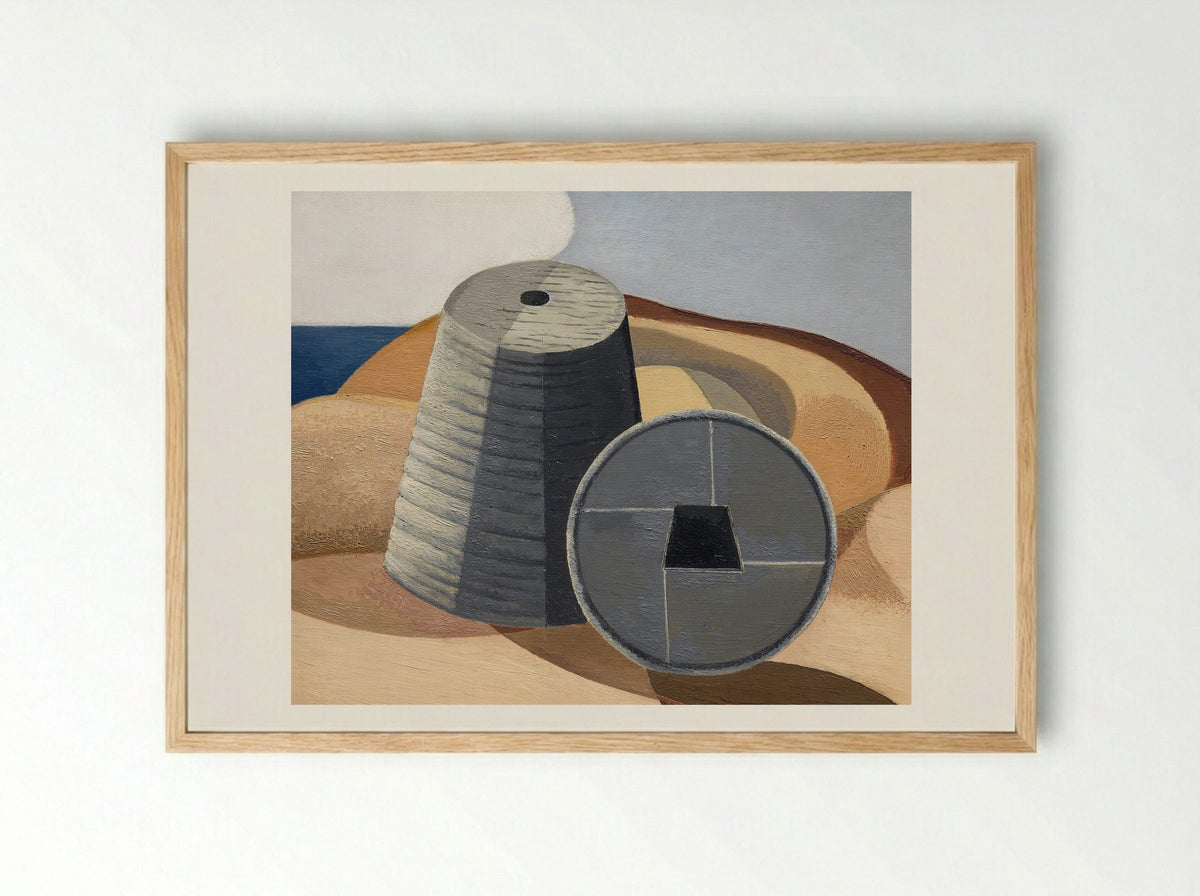 Mineral Objects - Paul Nash - Framed Print Wood