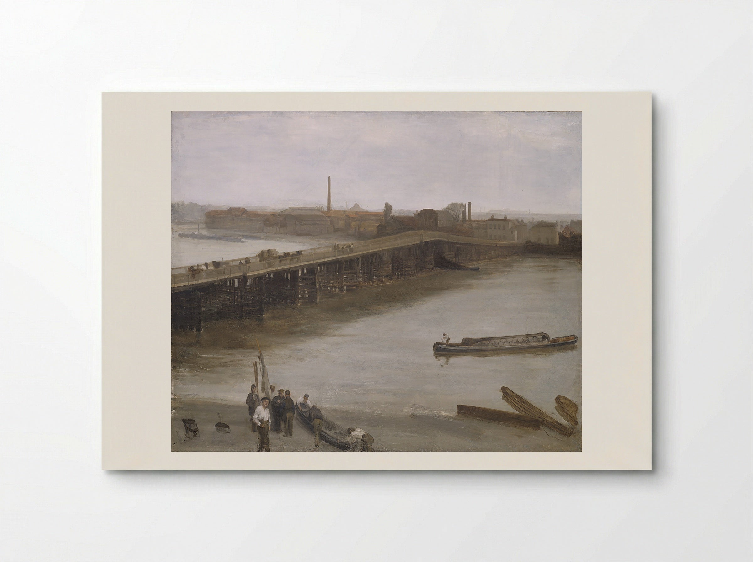 Nocturne: Grey and Silver – Chelsea Embankment - James McNeill Whistler - Poster