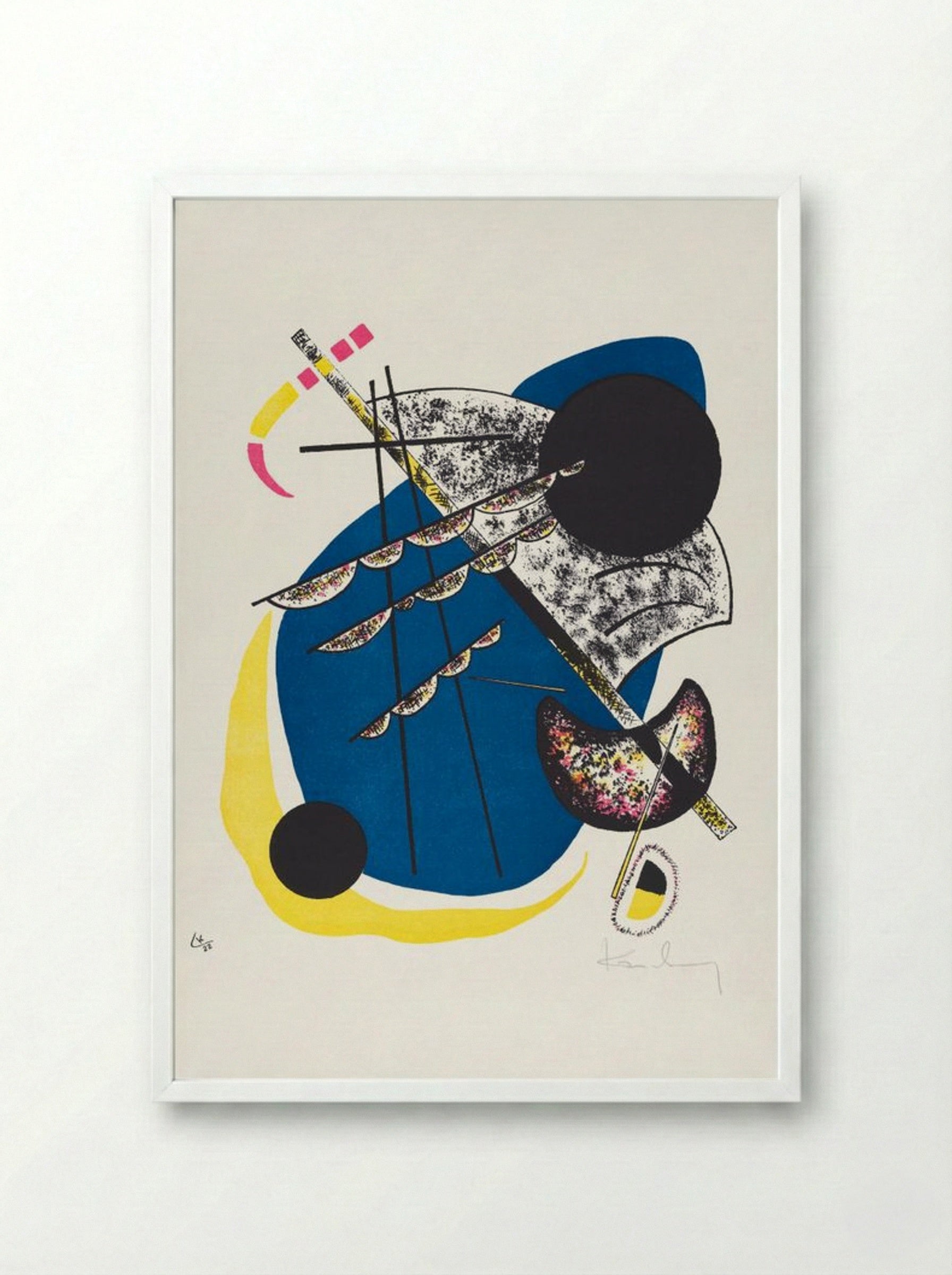 Kleine Welten II (Small Worlds II) - Wassily Kandinsky - Framed Print White