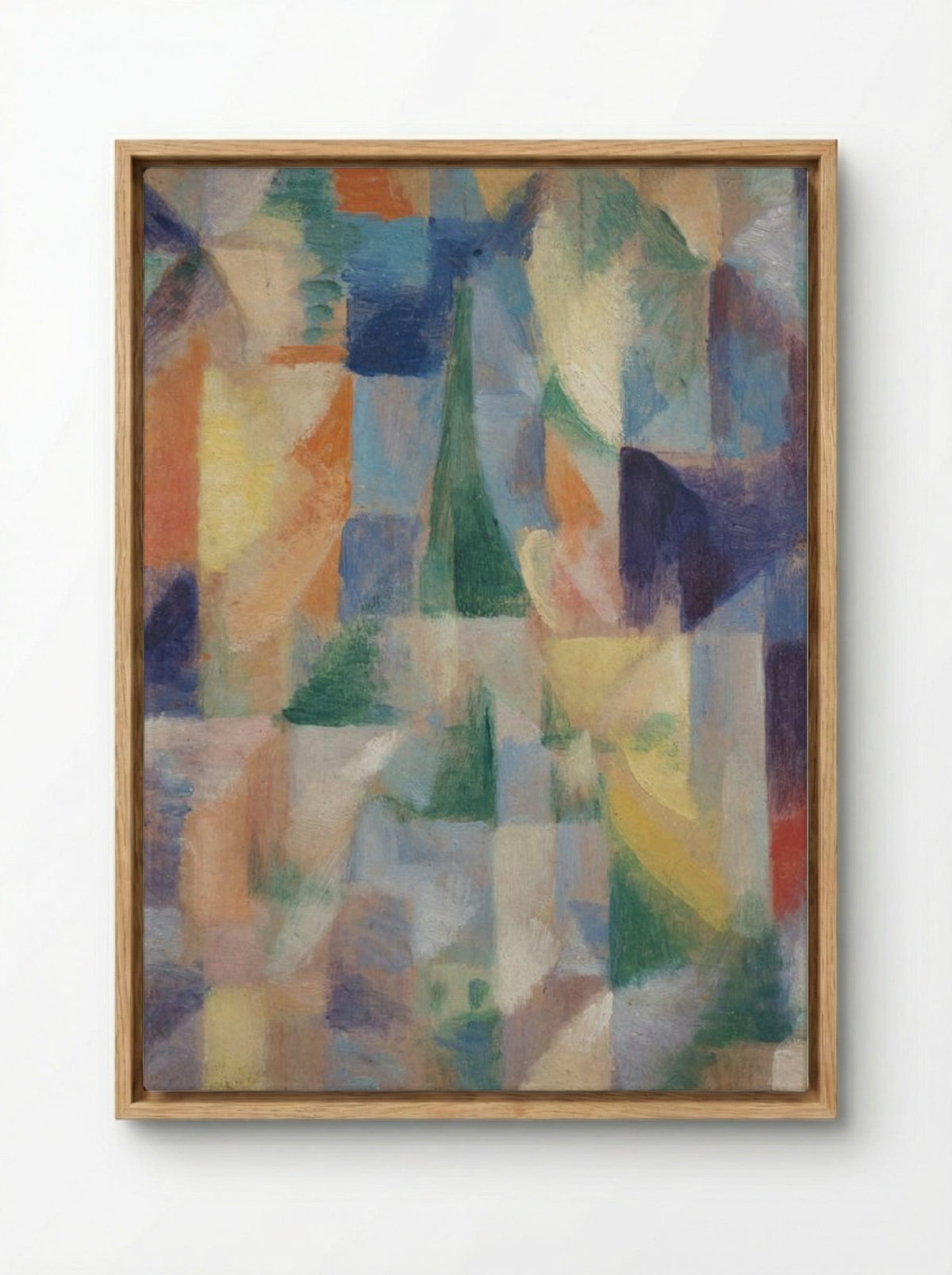Untitled (Abstract Cityscape) - Fine Art Print - Framed Canvas Wood