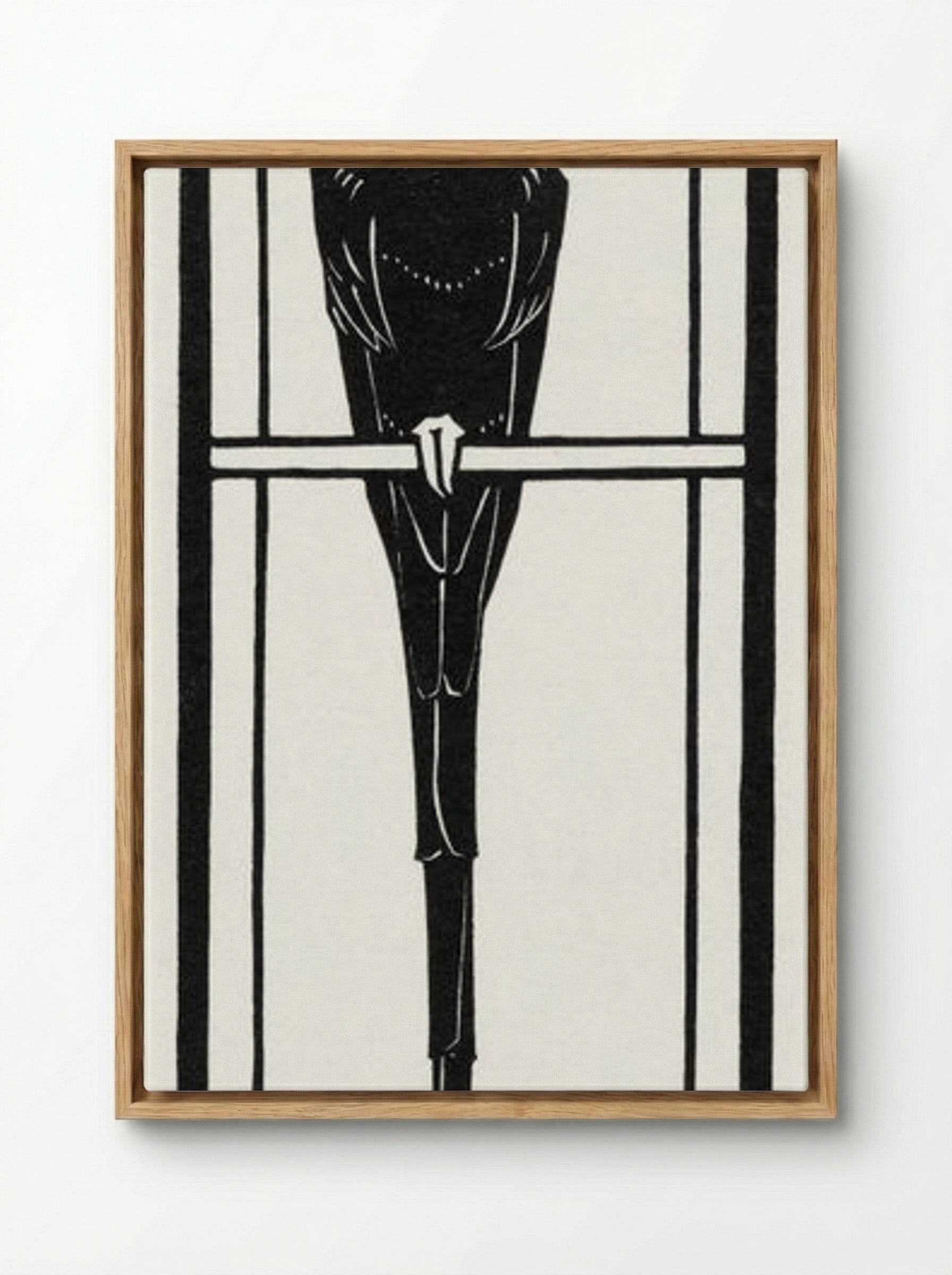 Ara (Macaw on Perch) - Julie de Graag - Framed Canvas Wood