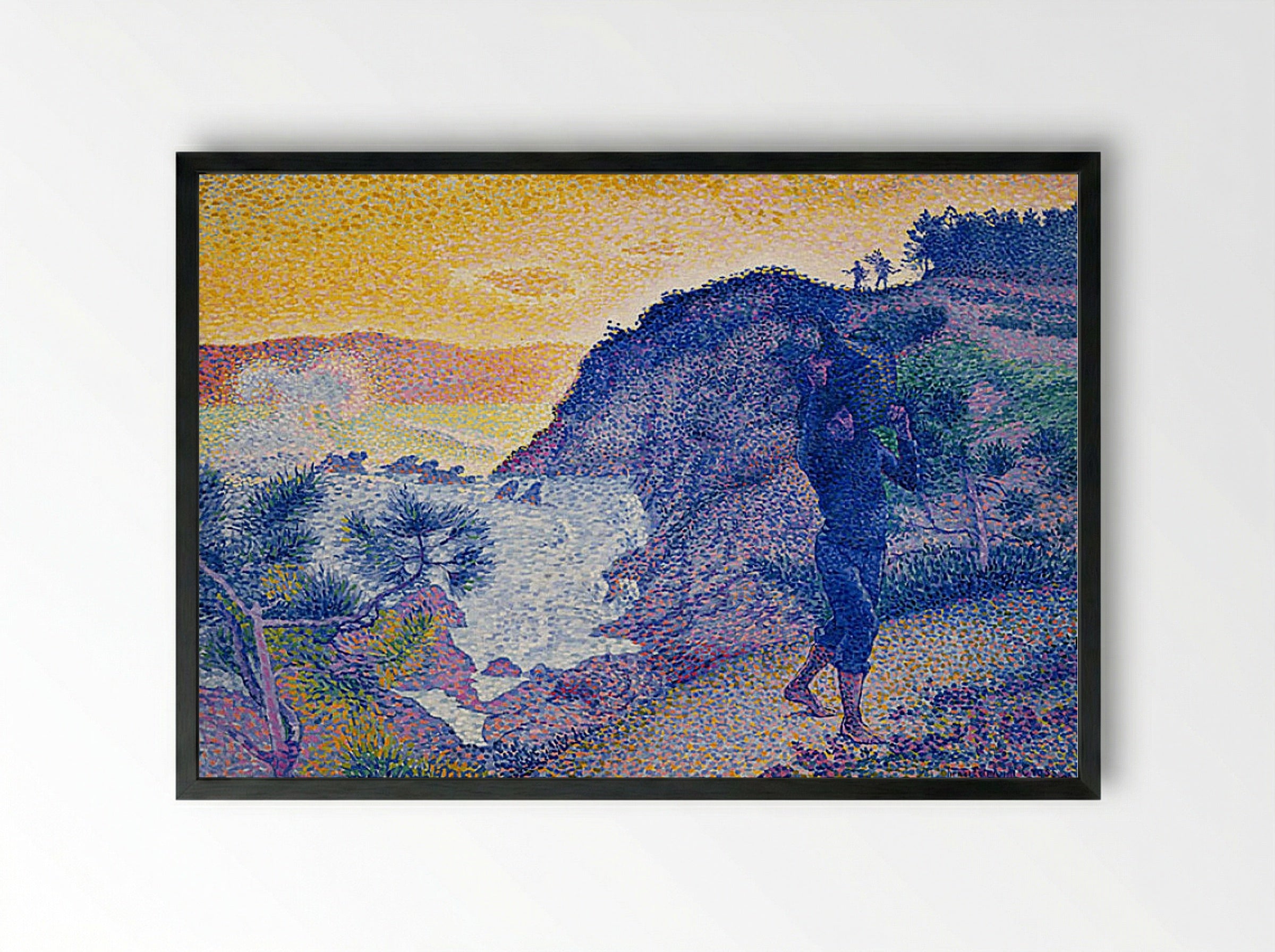 The Return of the Fisherman - Henri-Edmond Cross - Framed Print Black