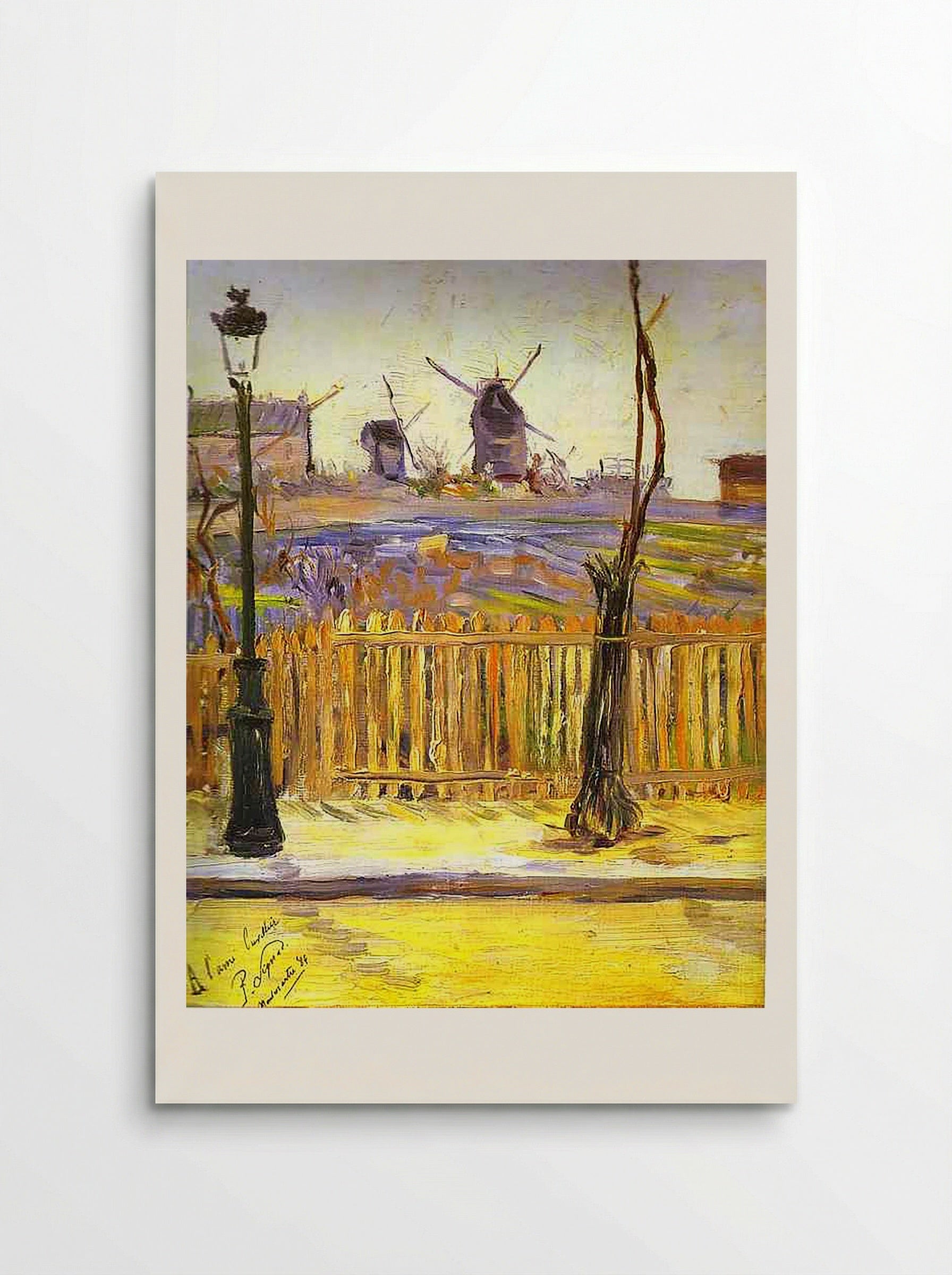 Rue Caulaincourt, Mills on Montmartre - Armand Guillaumin - Poster