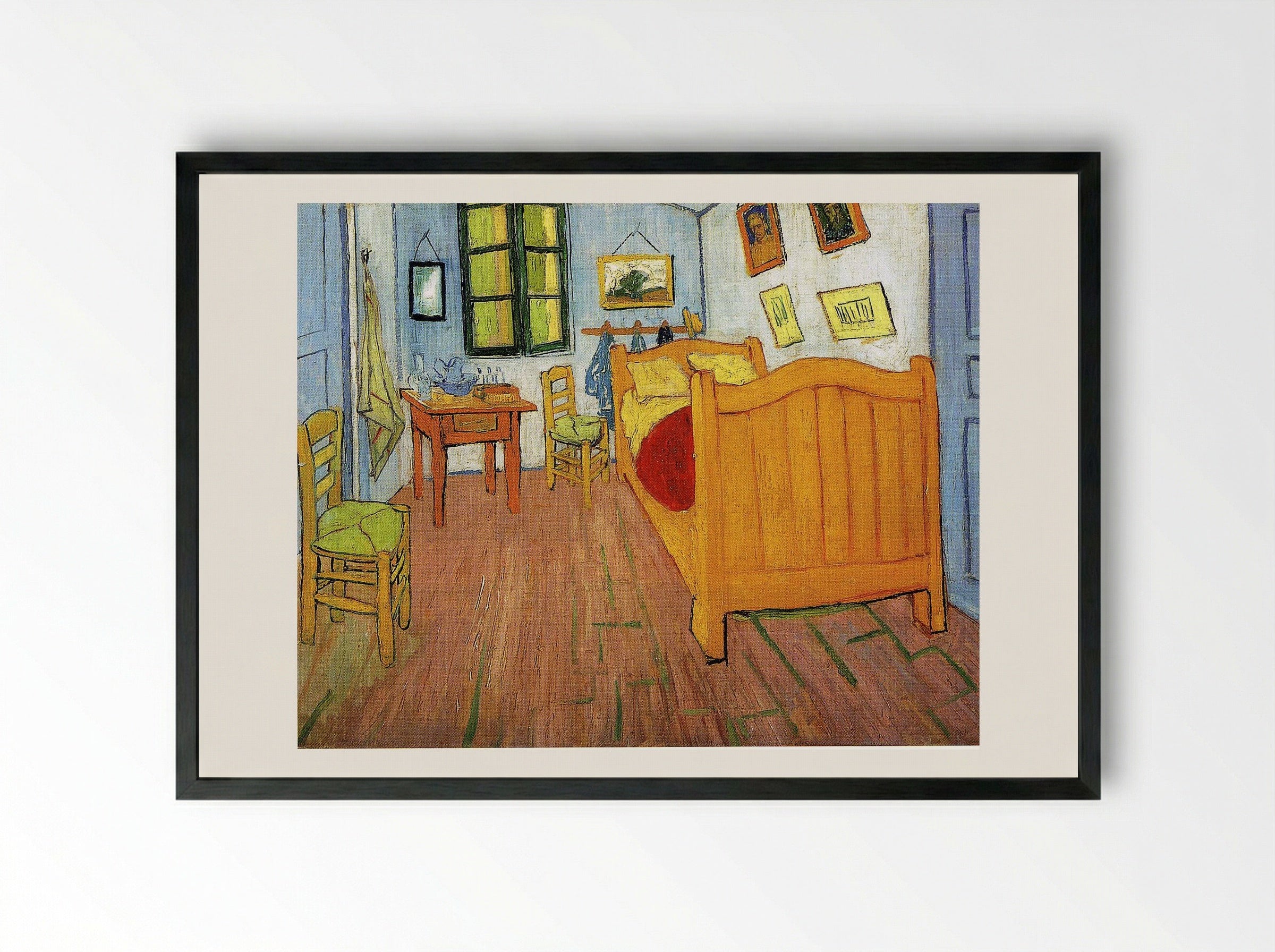 Bedroom in Arles - Vincent van Gogh - Framed Print Black