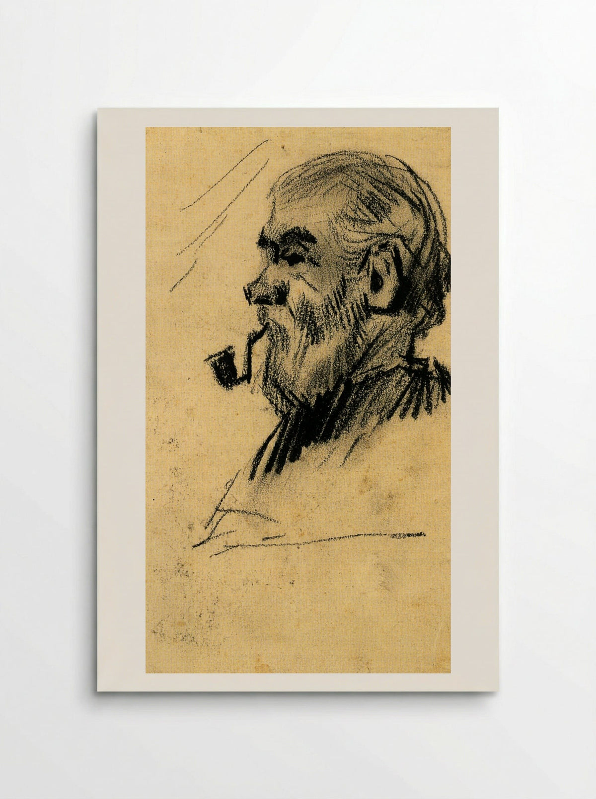 Head of an Old Man with Pipe - Vincent van Gogh - Poster