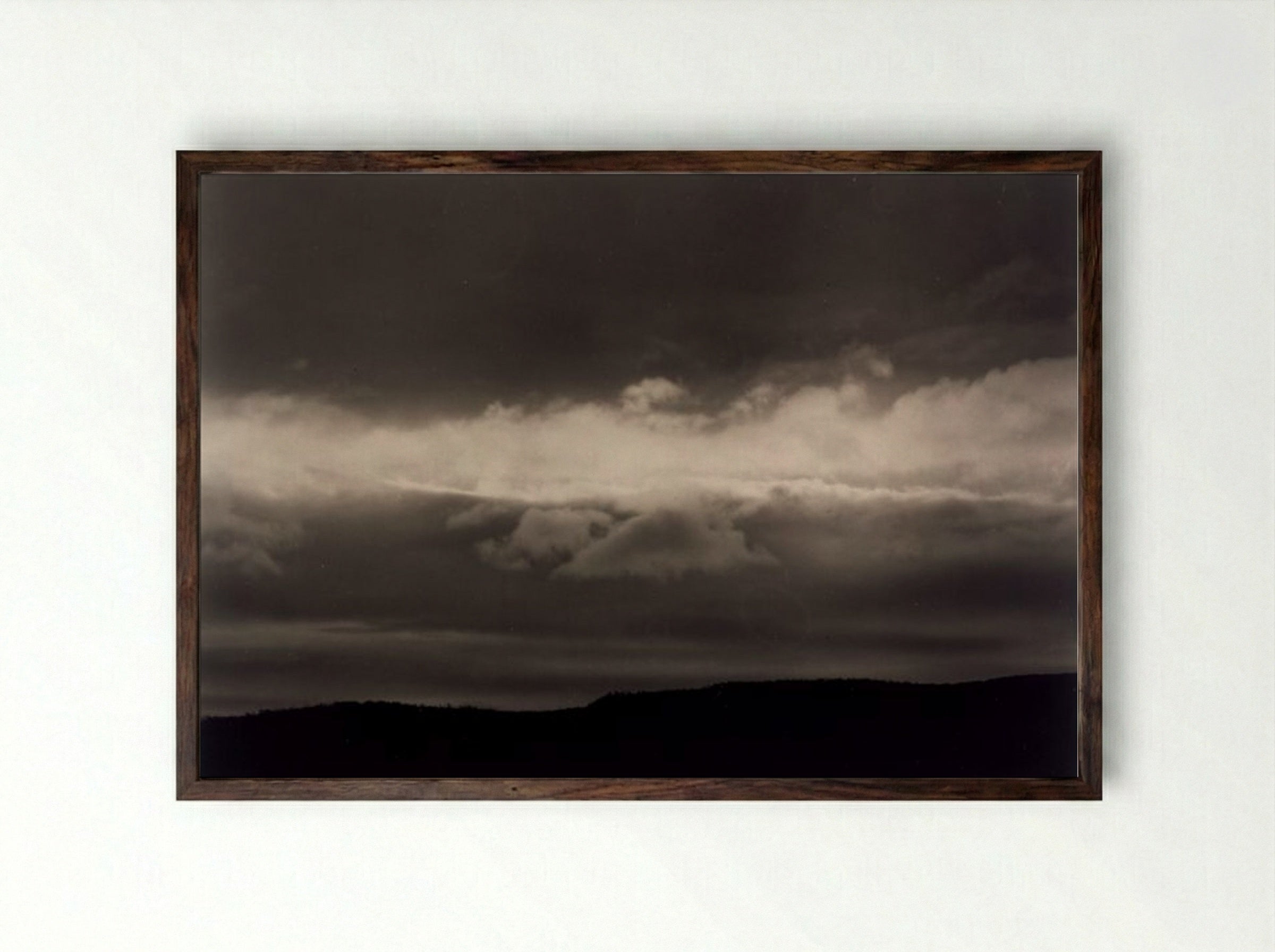 Lake George - Alfred Stieglitz - Framed Print Dark Wood