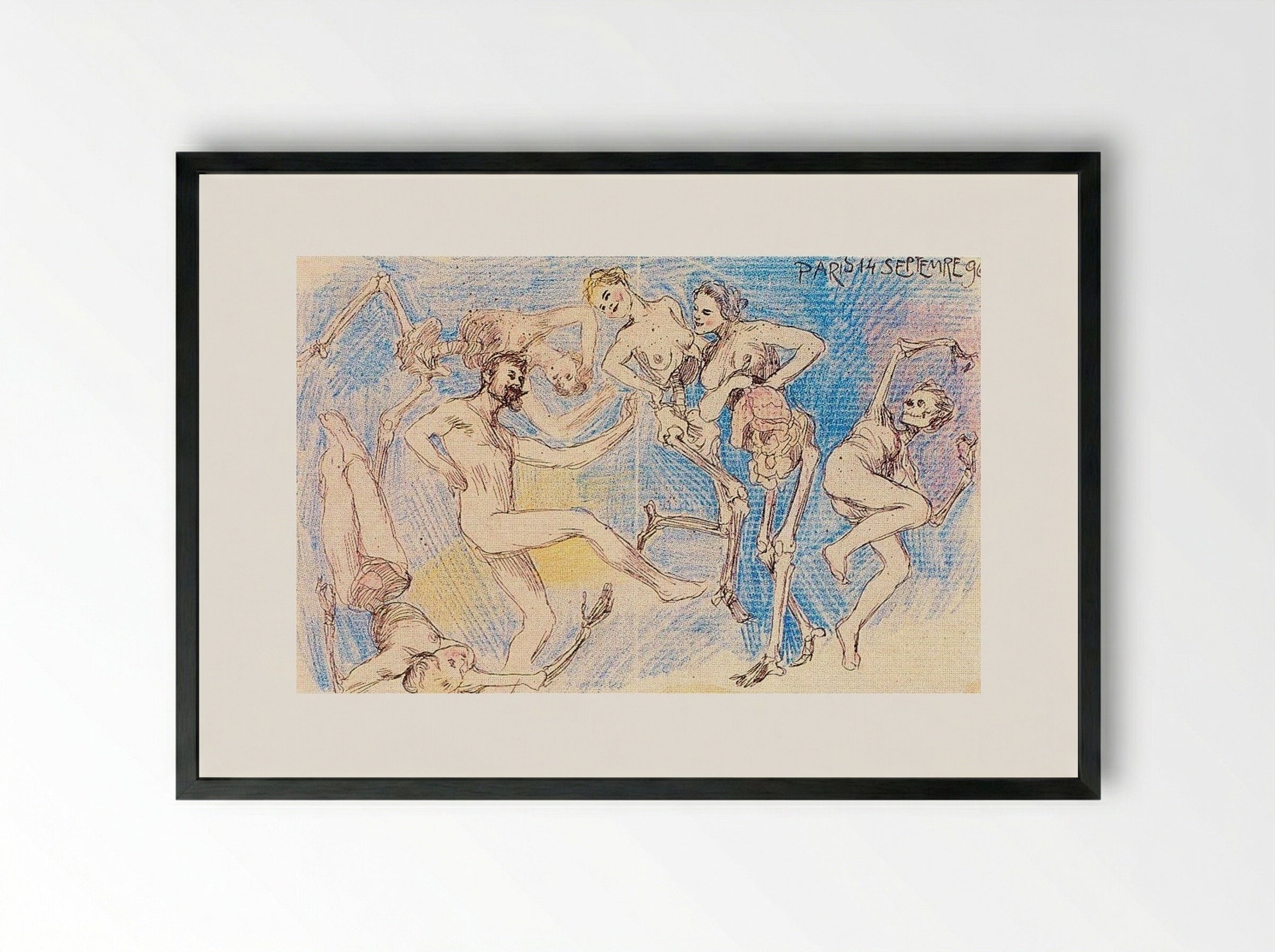 Danse Macabre - Frantisek Kupka - Framed Print Black