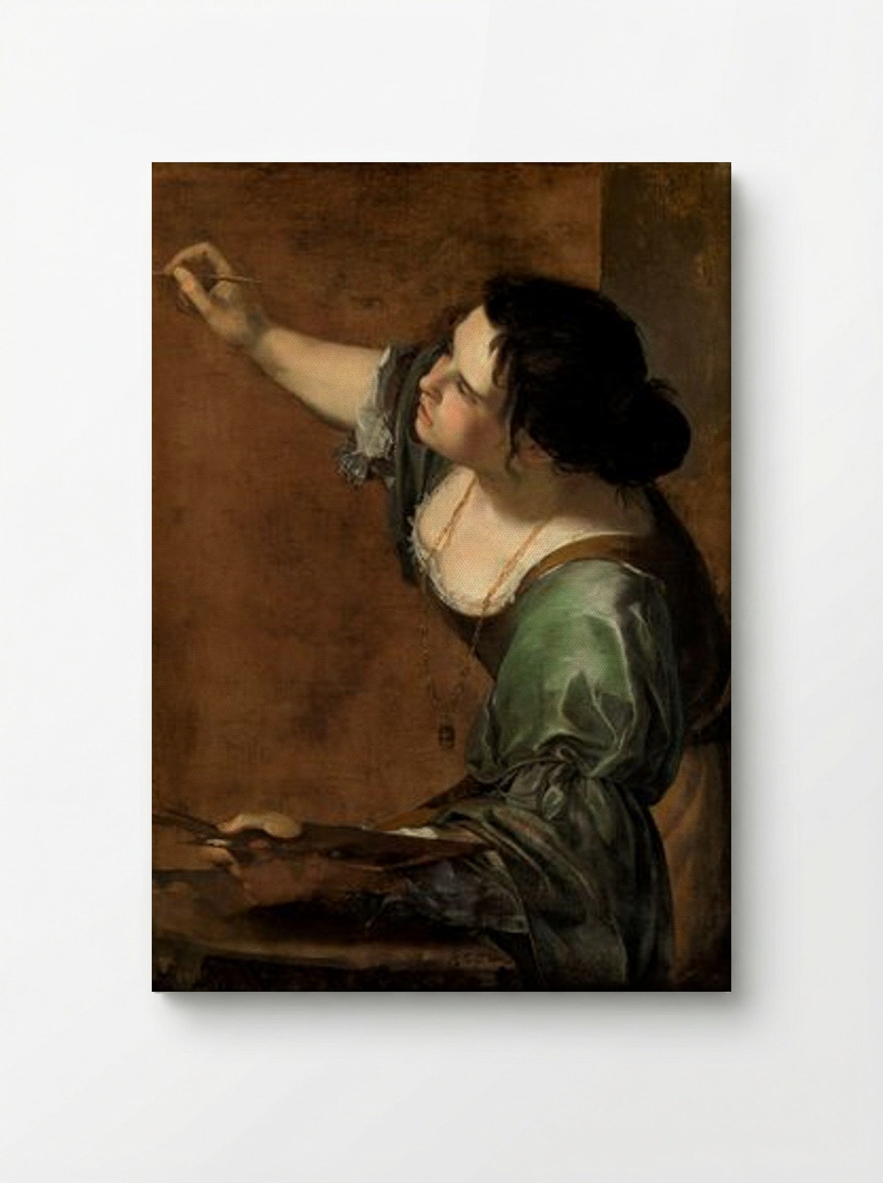 Self-Portrait as the Allegory of Painting - Artemisia Gentileschi - Canvas