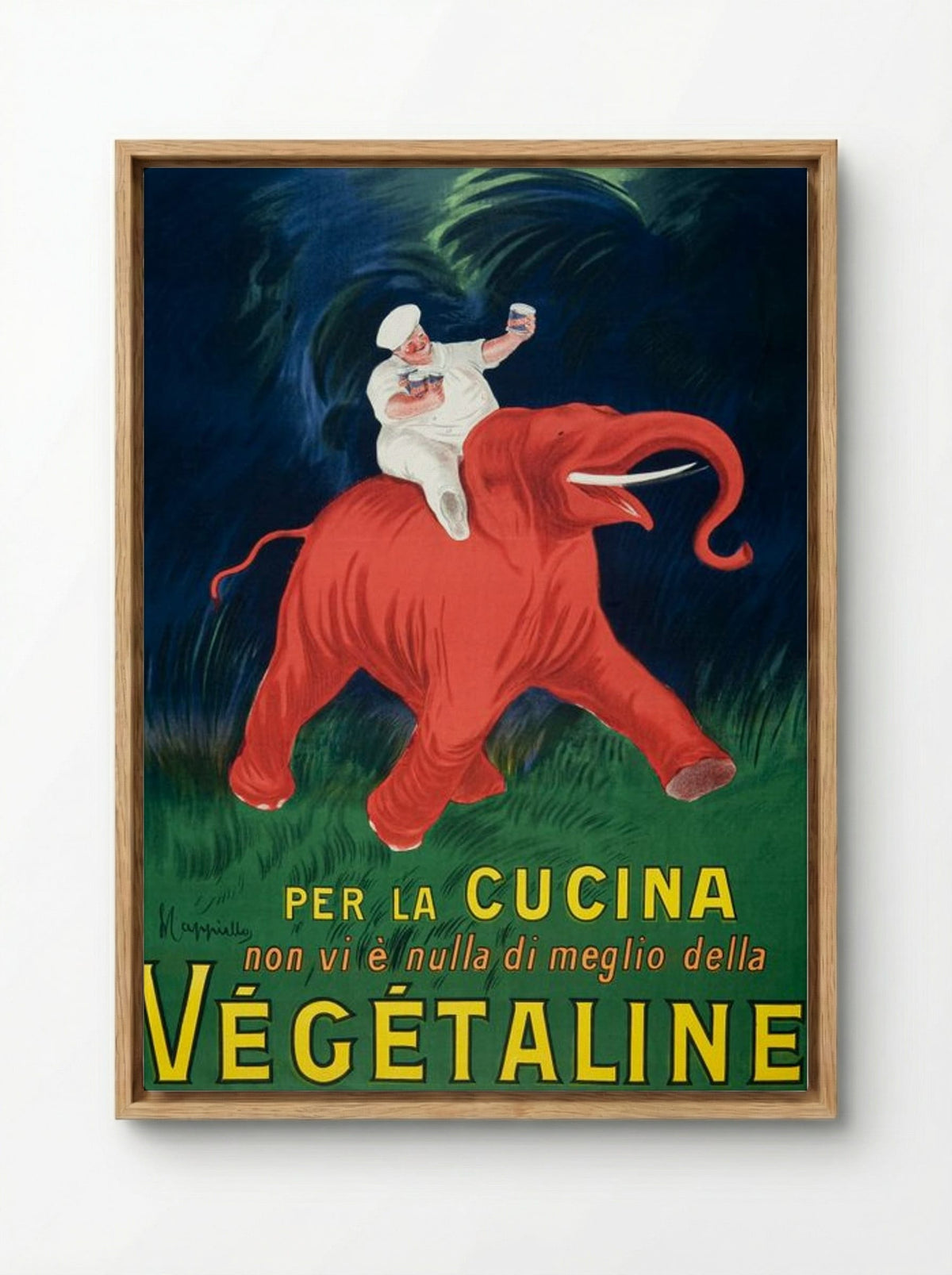 Vegetaline - Leonetto Cappiello - Framed Canvas Wood