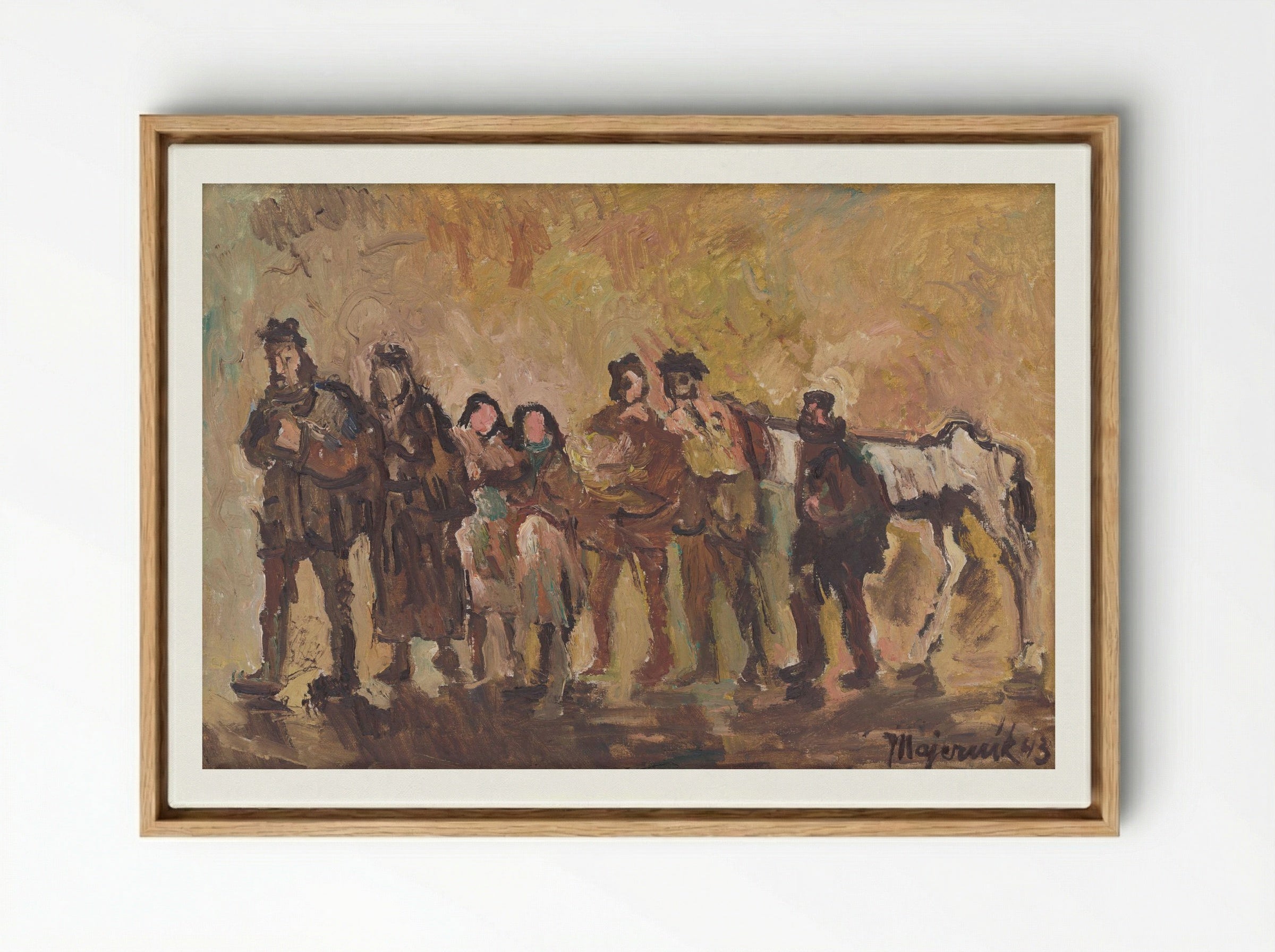 Exiles - Cyprián Majerník - Framed Canvas Wood