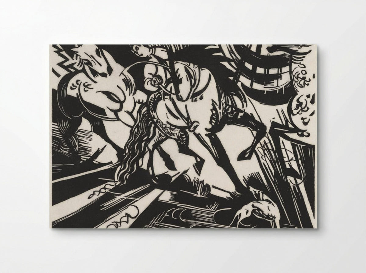 The Riding School - Franz Marc - Poster