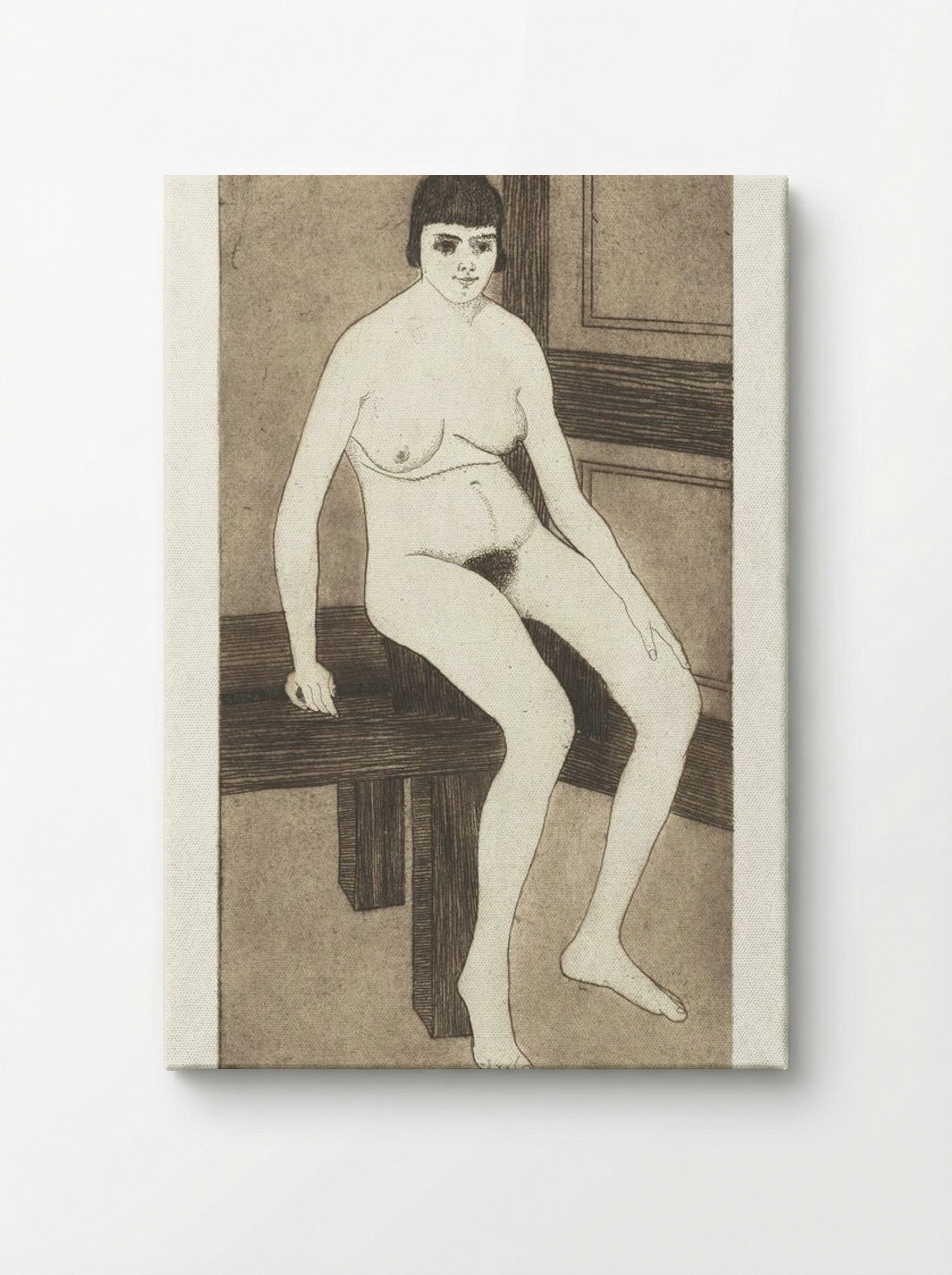 Seated Nude (Zittend naakt) - Samuel Jessurun de Mesquita - Canvas