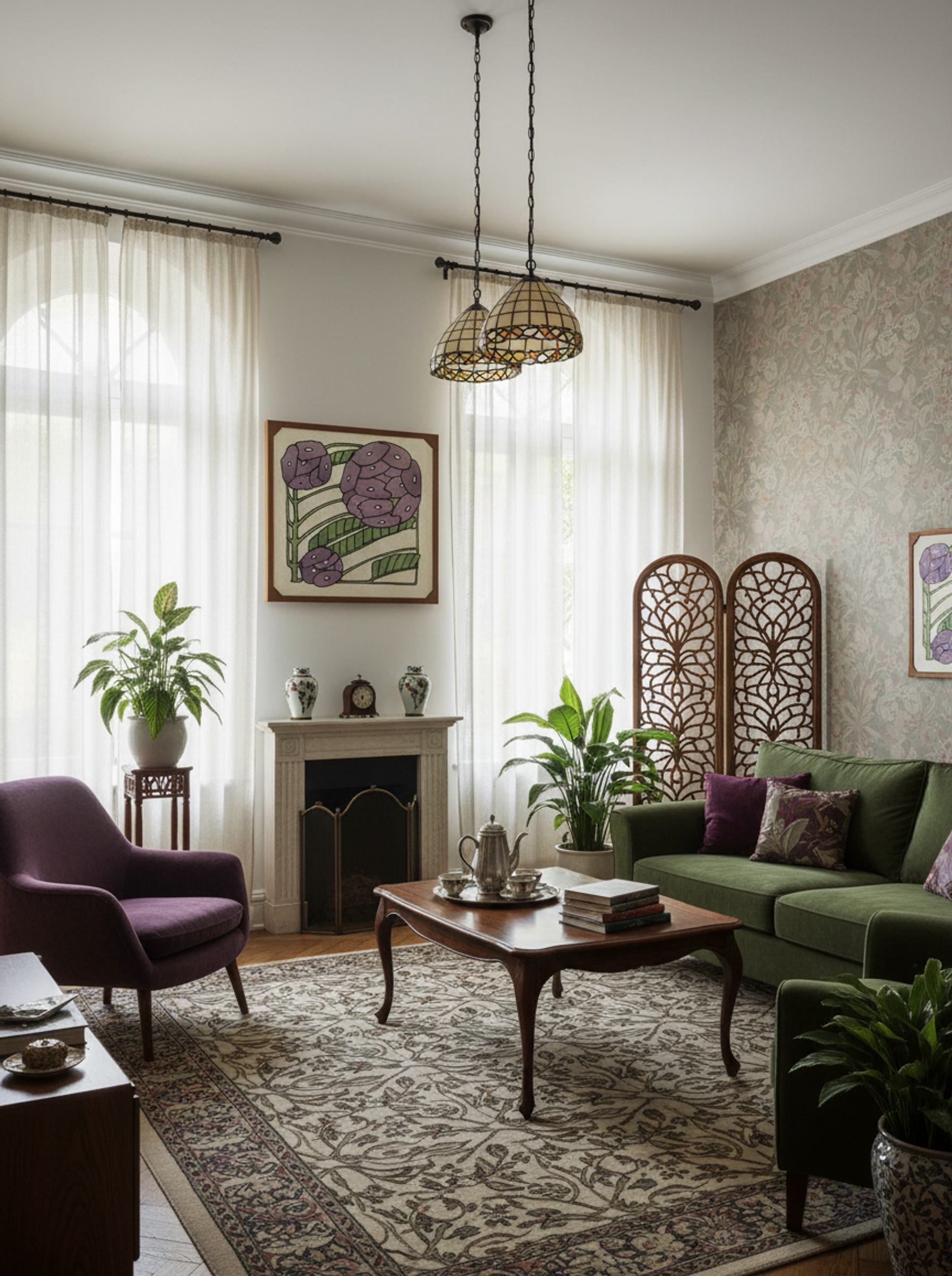 Purple Stylized (1915) - Hannah Borger Overbeck - Lifestyle