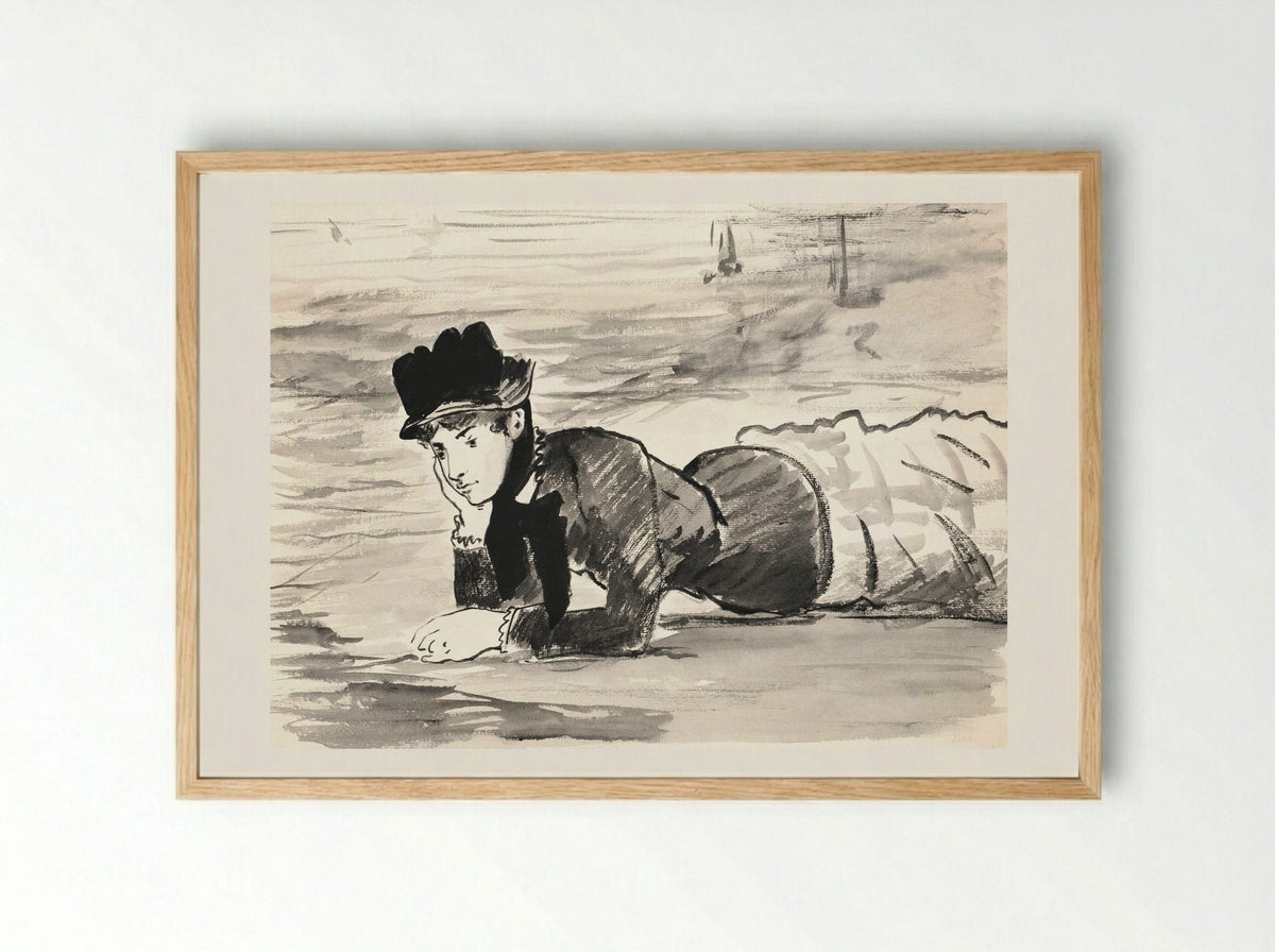 Annabel Lee - Édouard Manet - Framed Print Wood