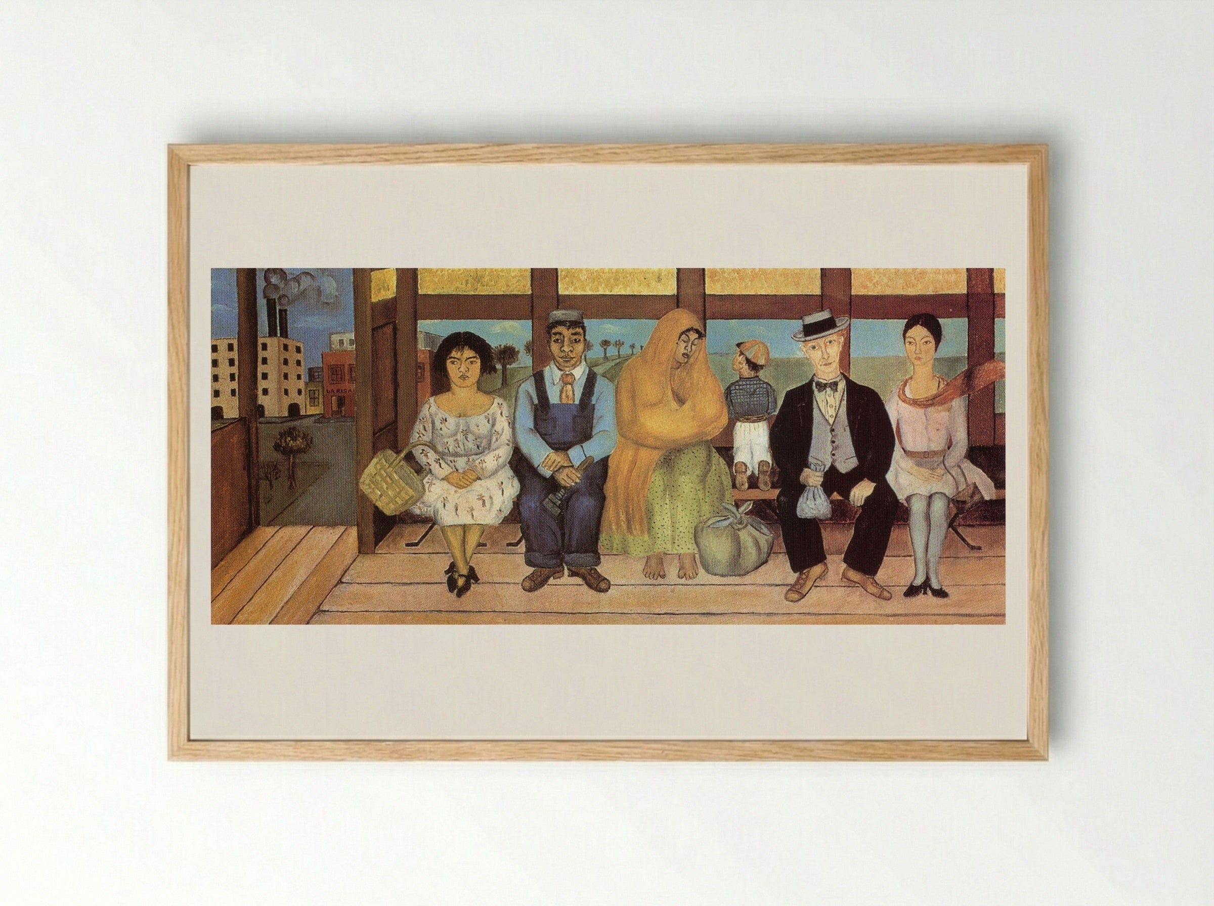 The Bus - Frida Kahlo - Framed Print Wood