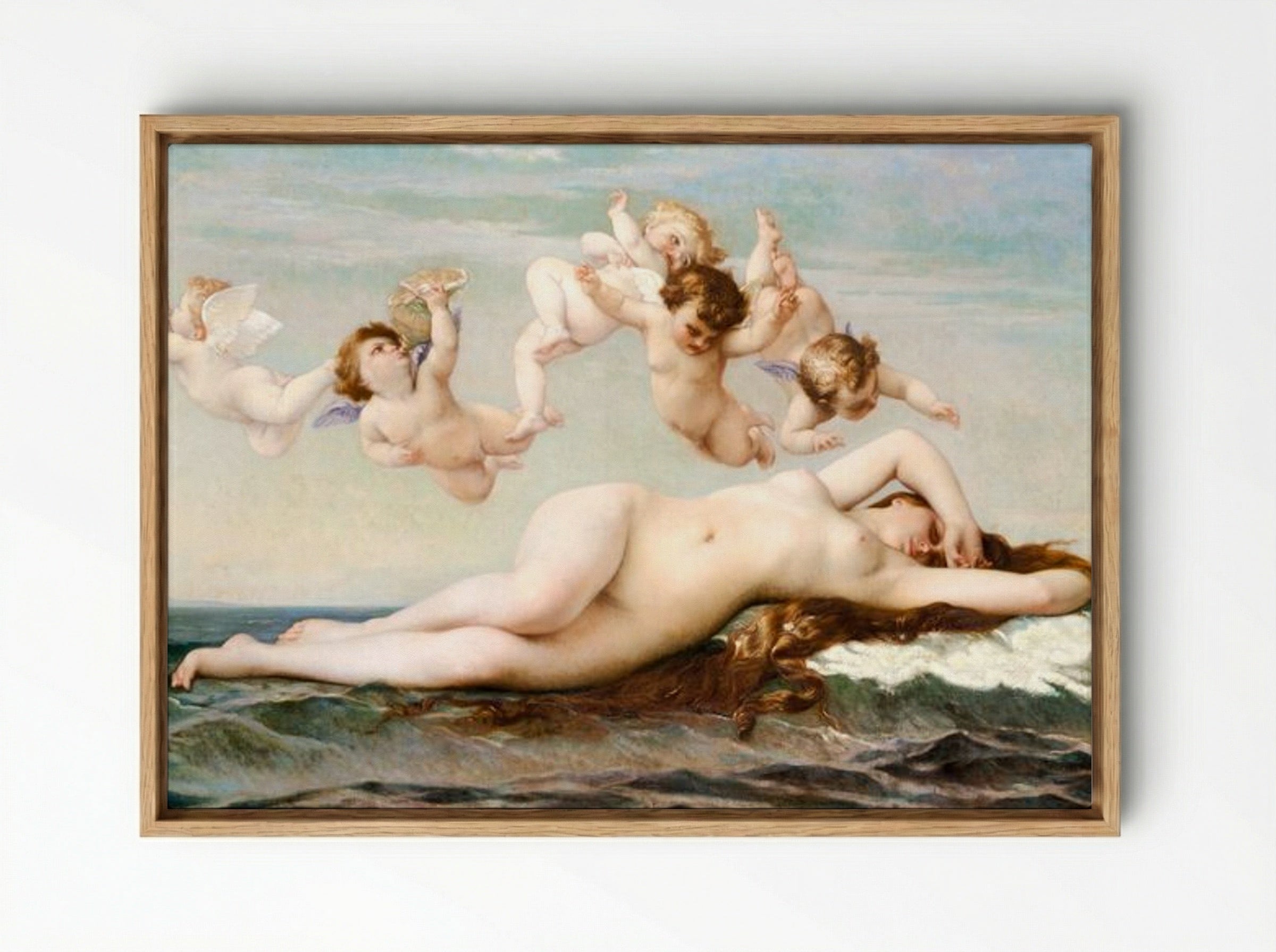 The Birth of Venus - Alexandre Cabanel - Framed Canvas Wood